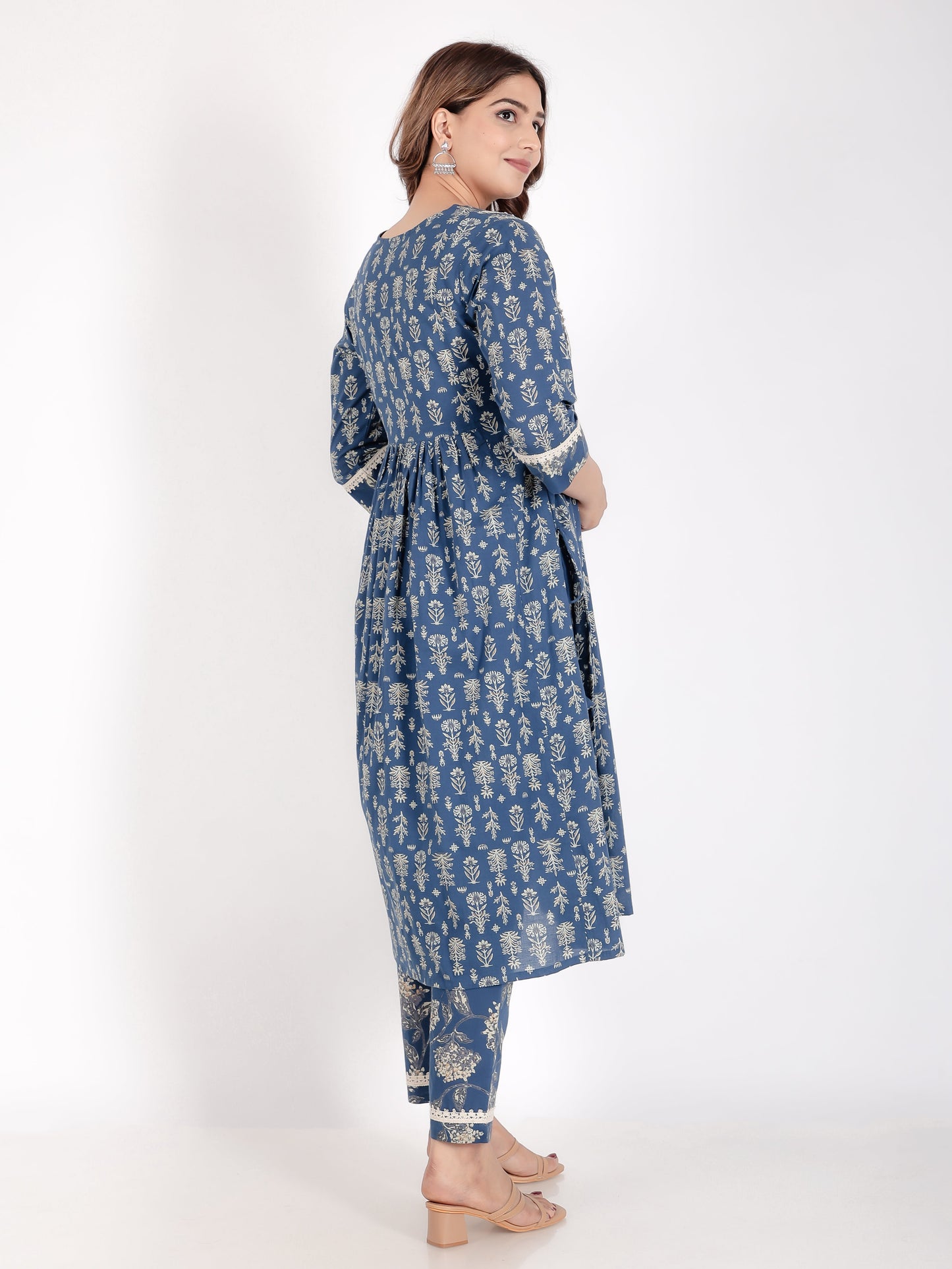 Soft Cotton Floral Kurta