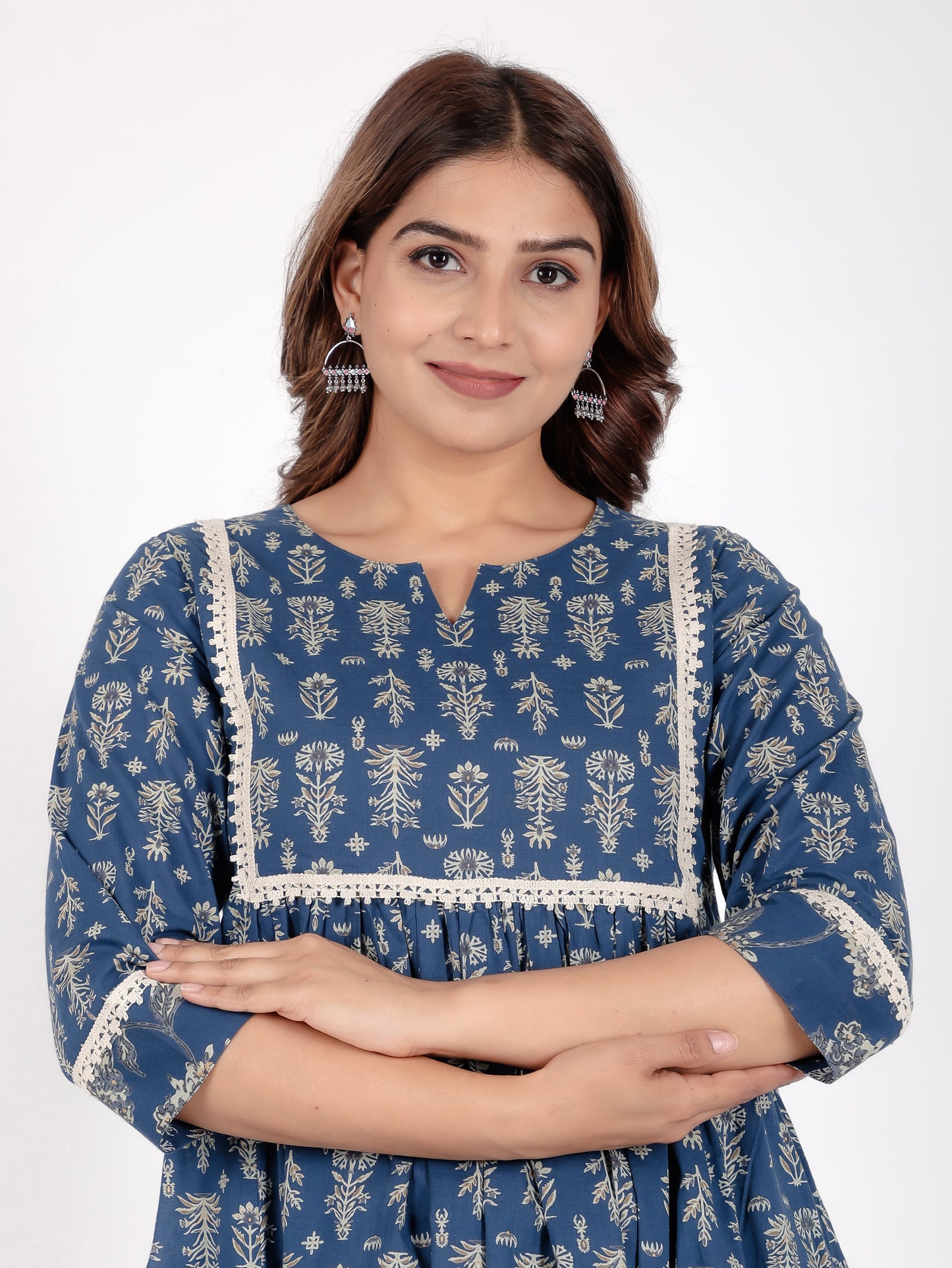 Soft Cotton Floral Kurta