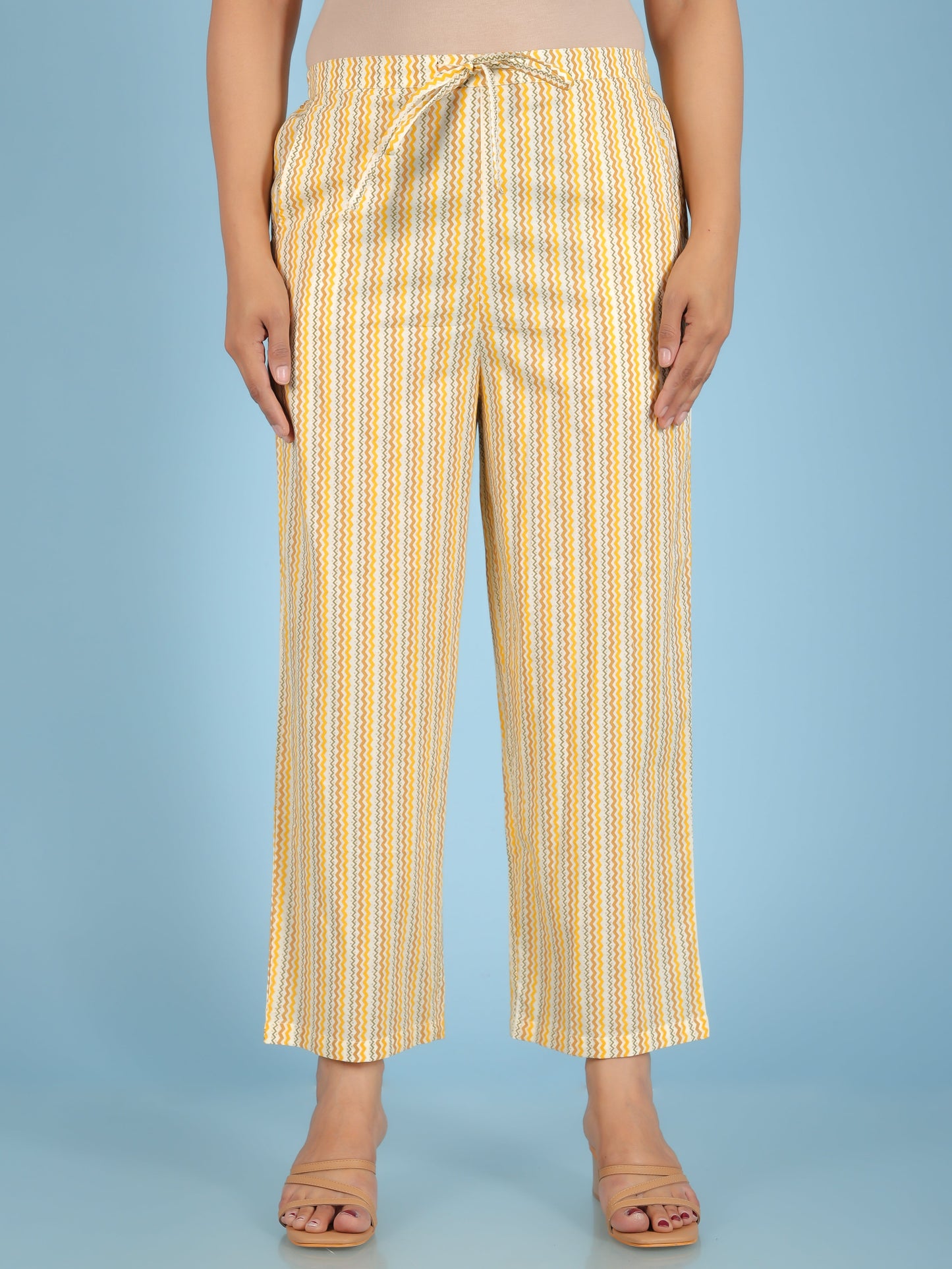 Soft Cotton Striped Pant