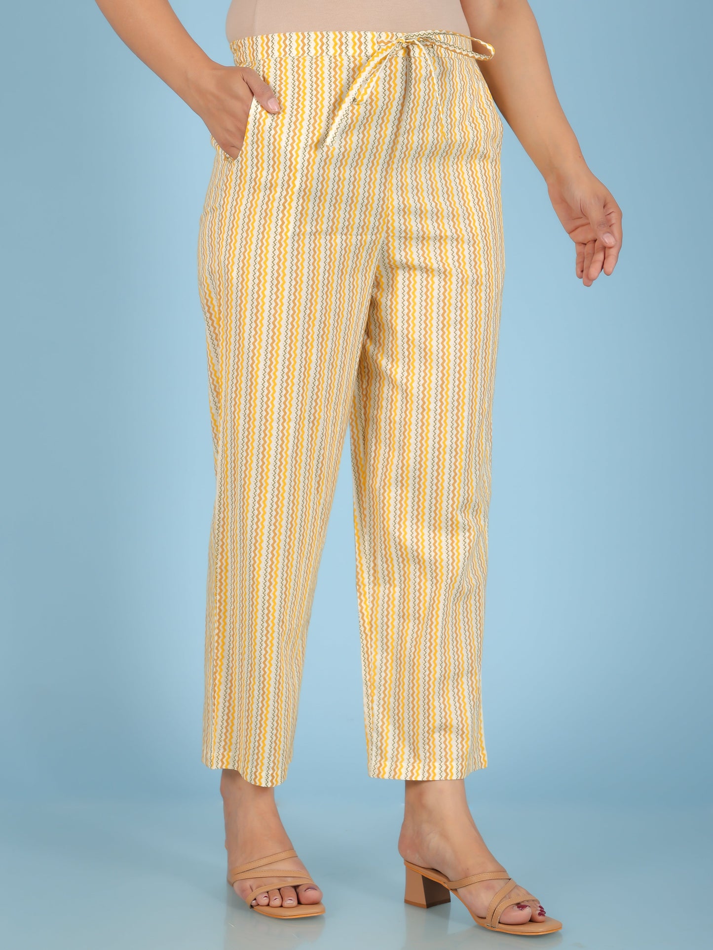 Soft Cotton Striped Pant