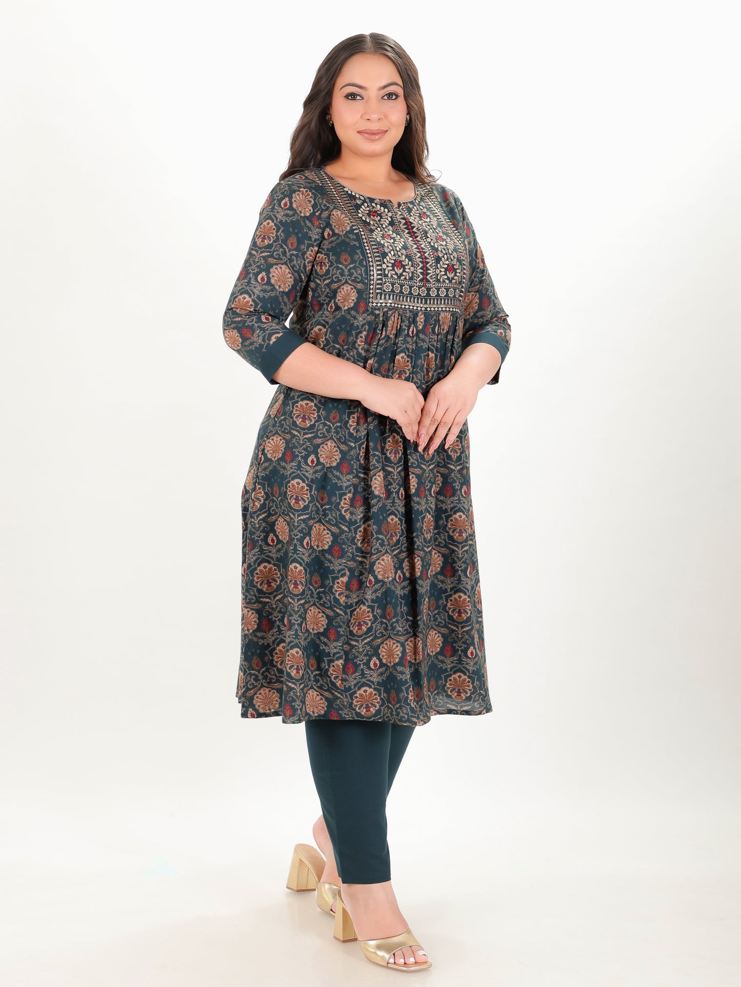 Soft Cotton Floral Kurta