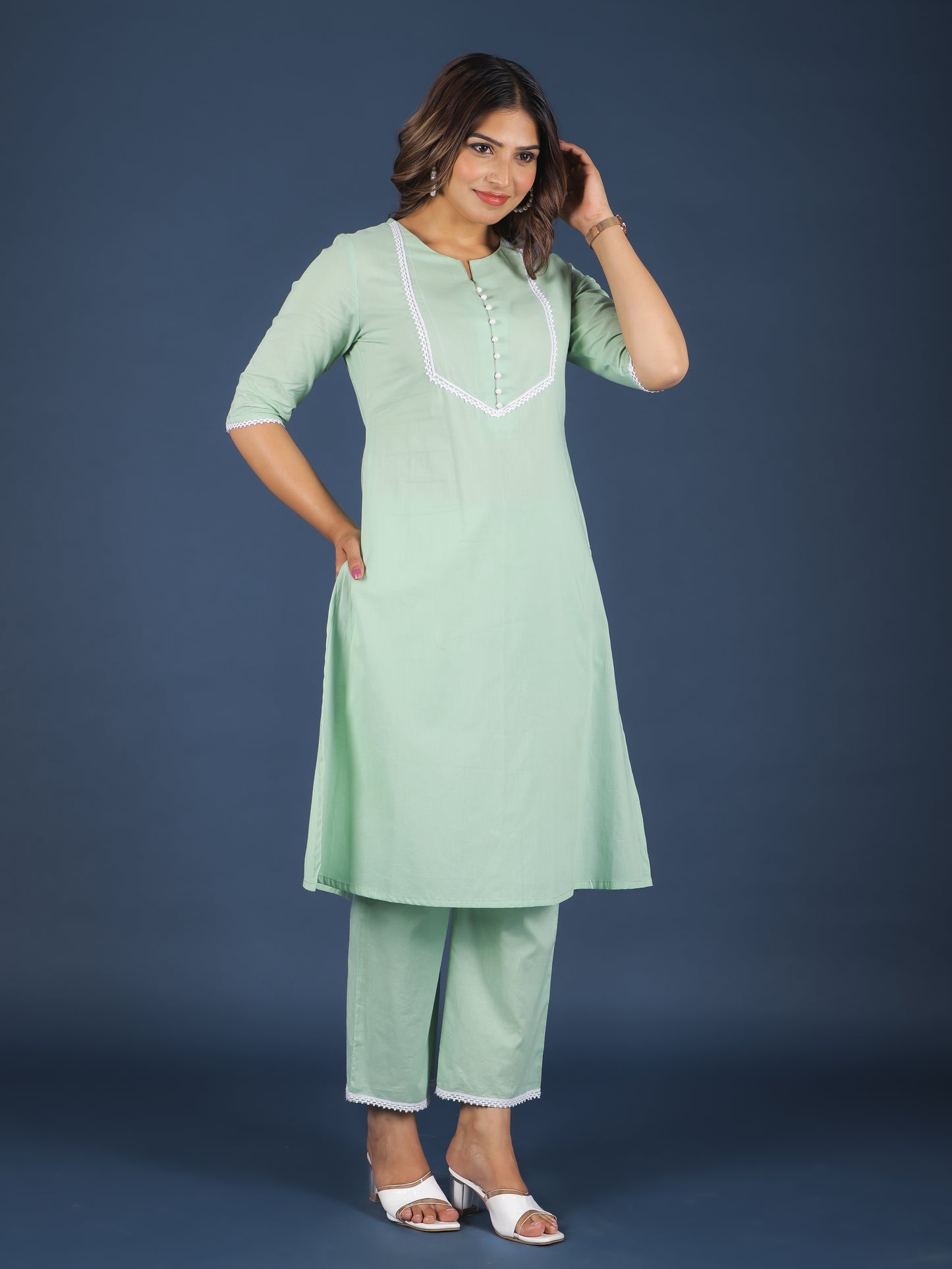 Soft Cotton Solid Kurta