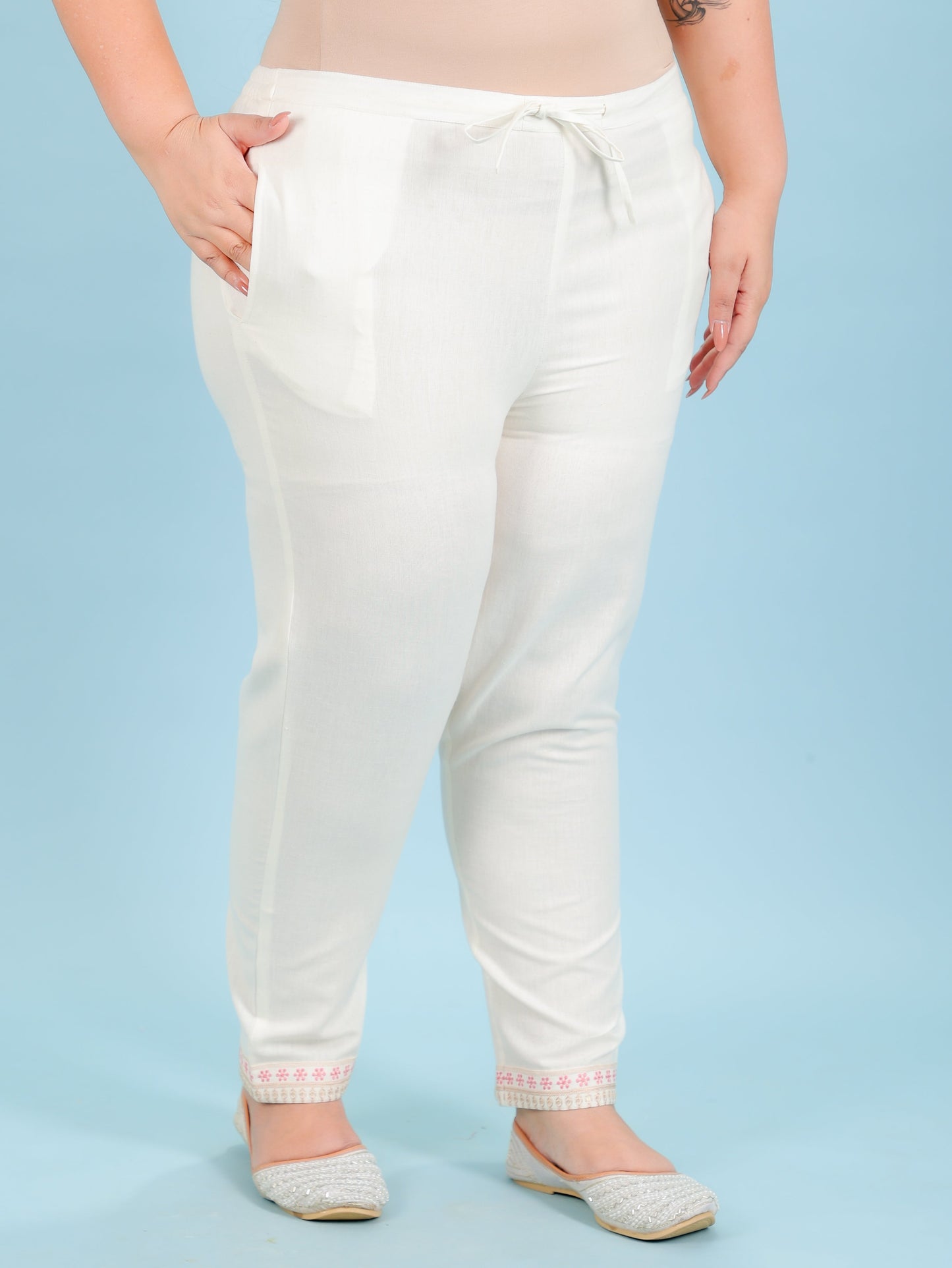 Linen Cotton Solid Pant