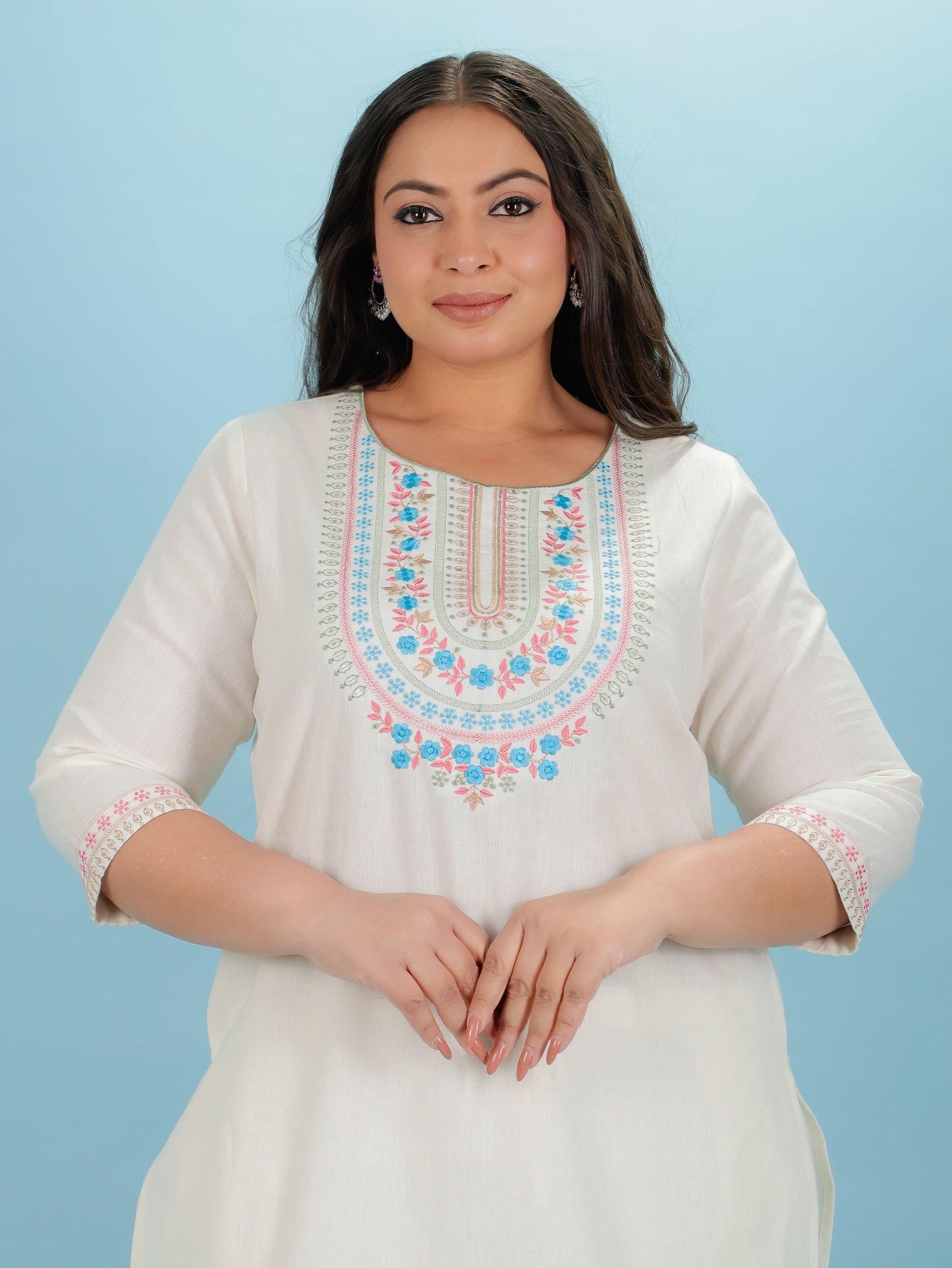 Linen Cotton Solid Kurta