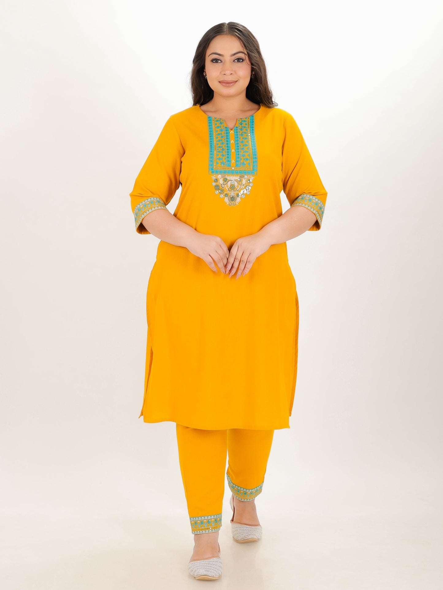 Linen Cotton Solid Kurta