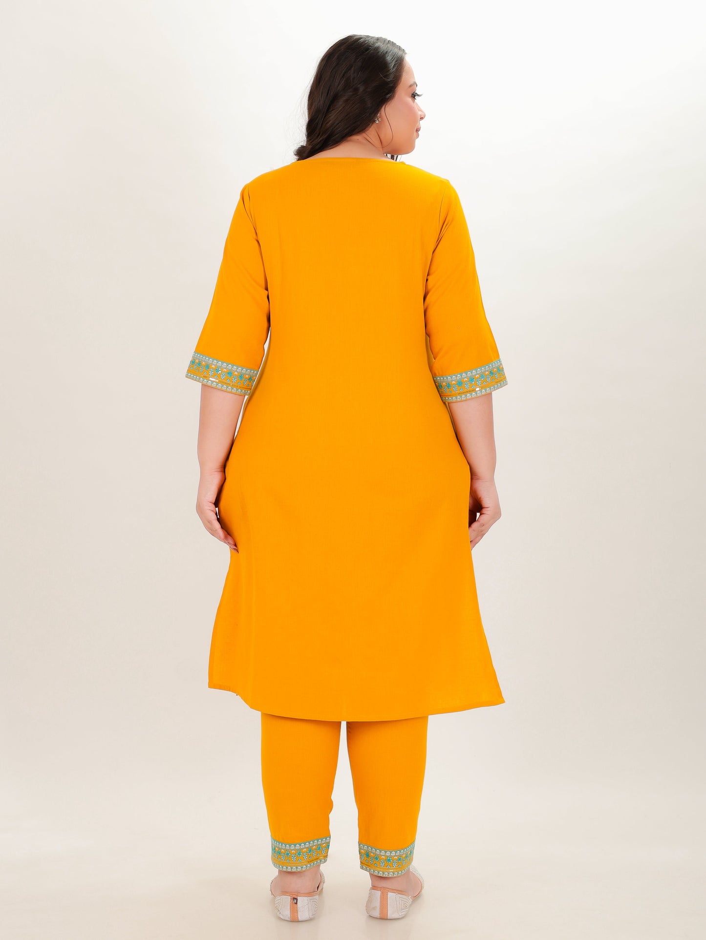 Linen Cotton Solid Kurta