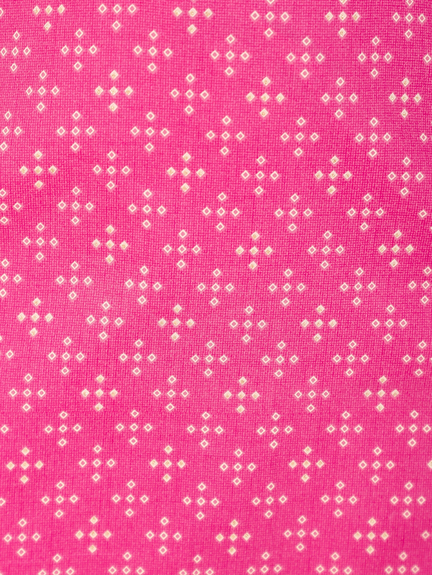 Soft Cotton Bandhani Straight Pink Kurta