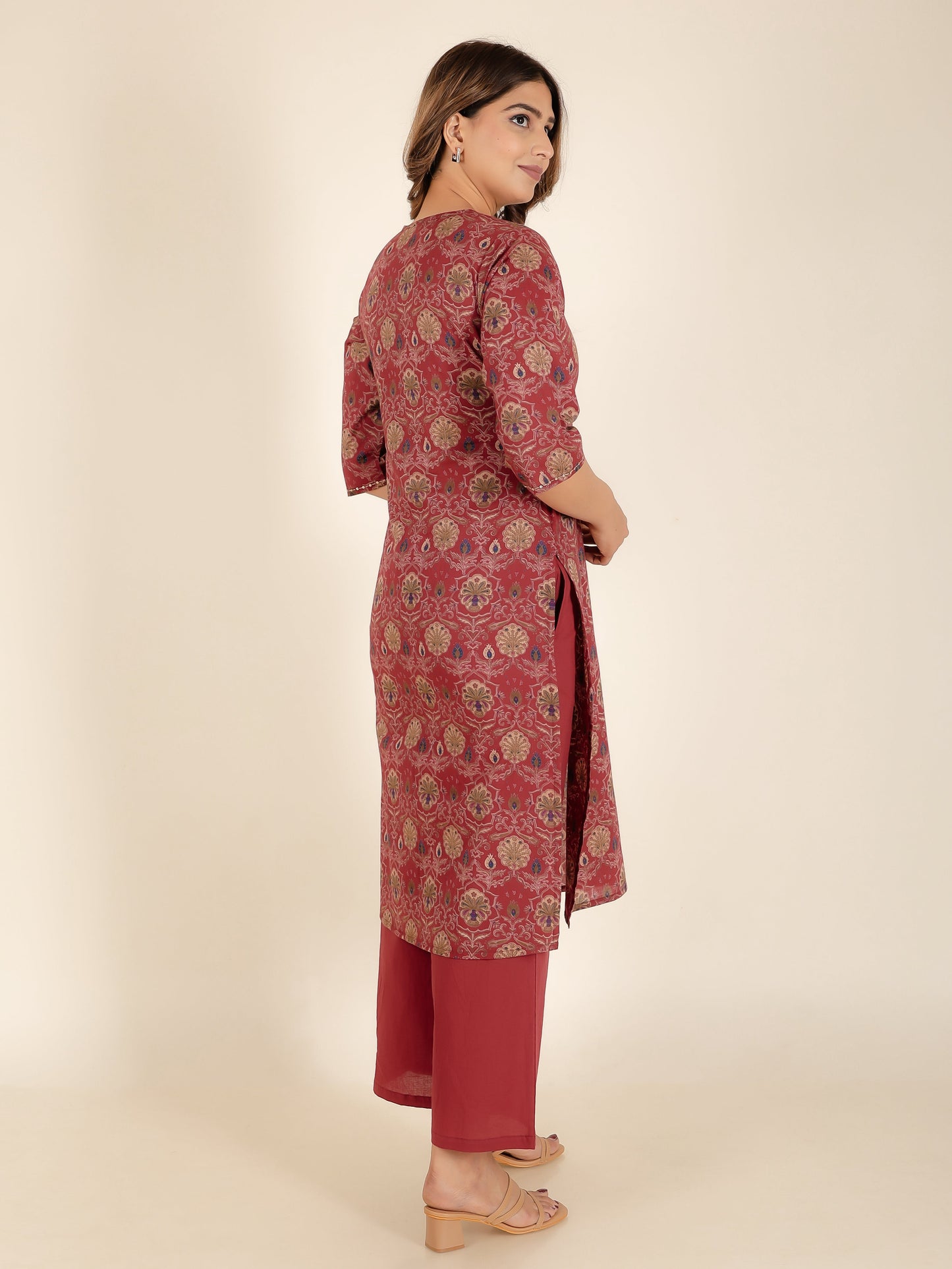 Soft Cotton Floral Kurta