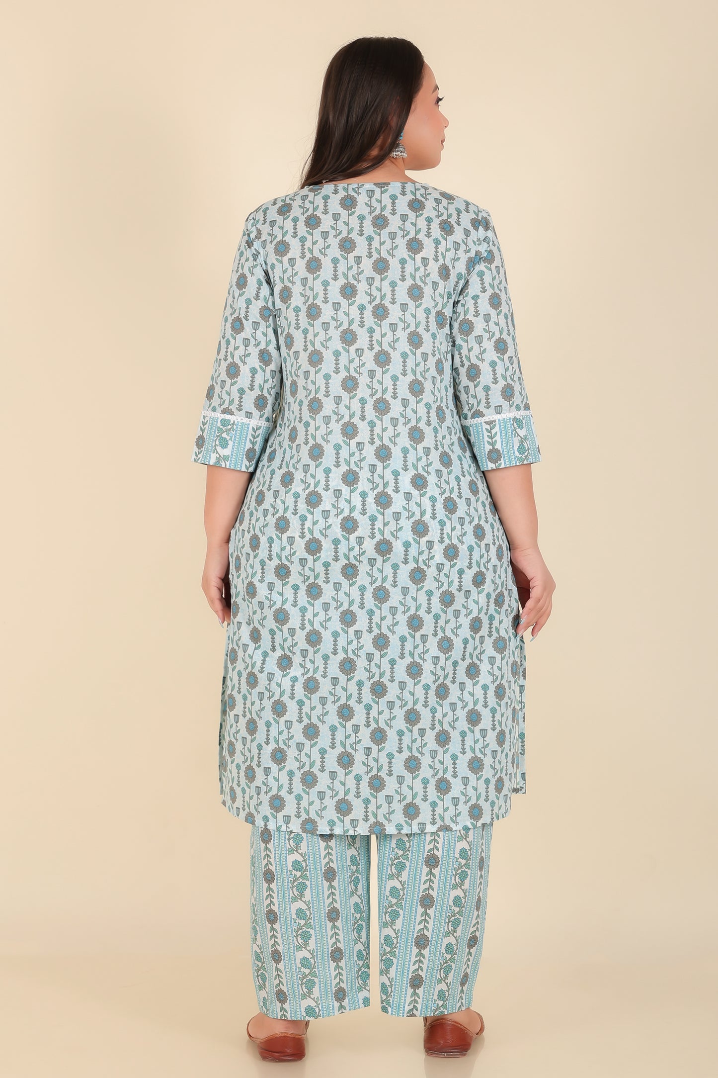 Soft Cotton Floral Kurta