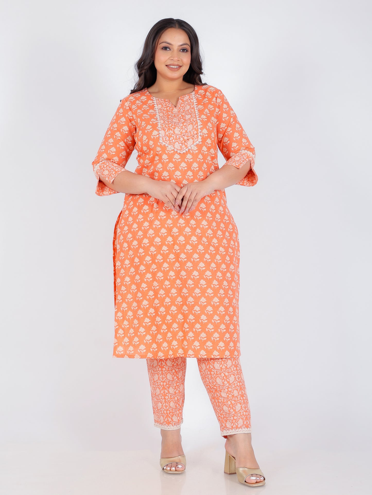 Soft Cotton Block Kurta