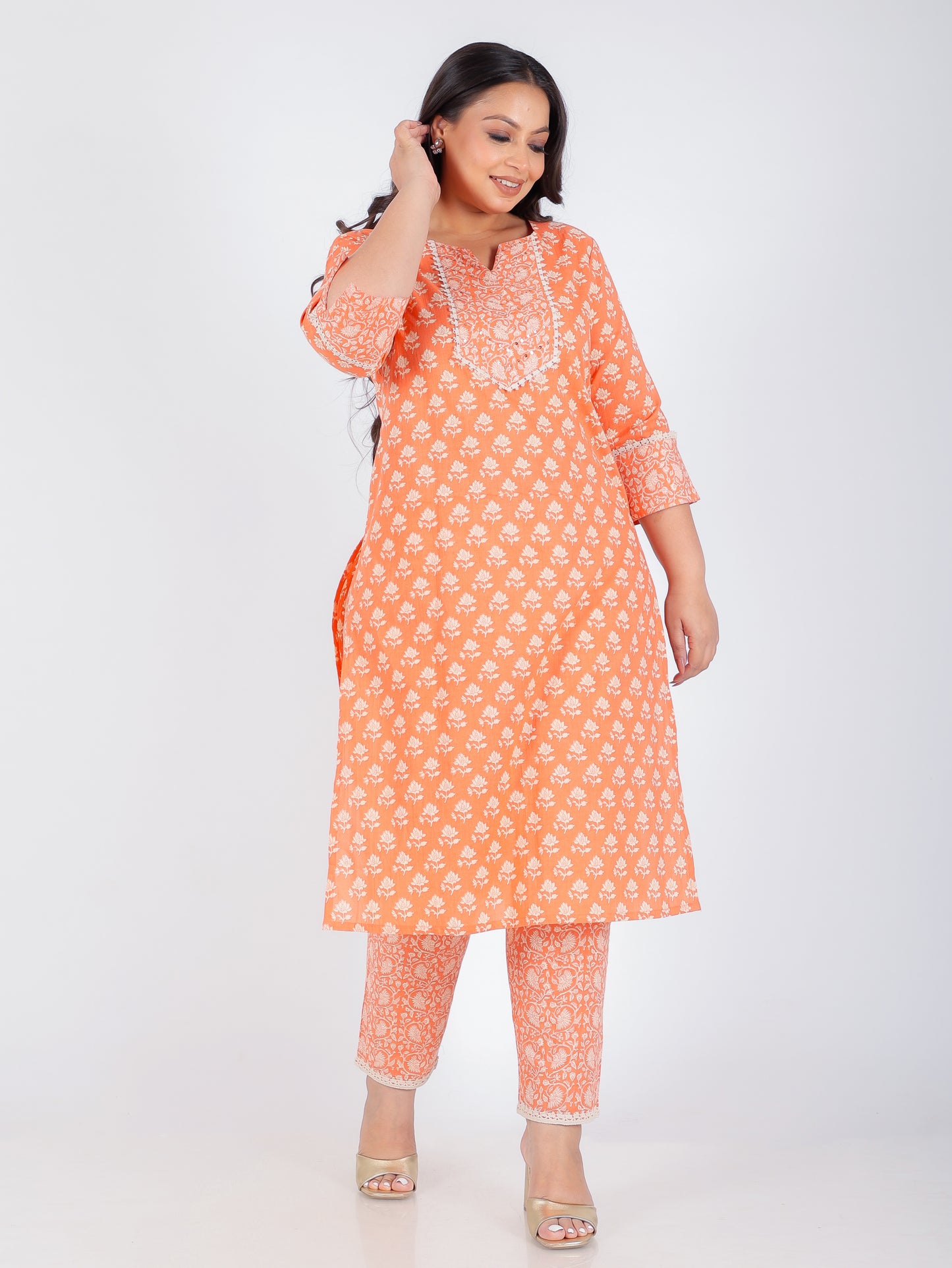 Soft Cotton Block Kurta