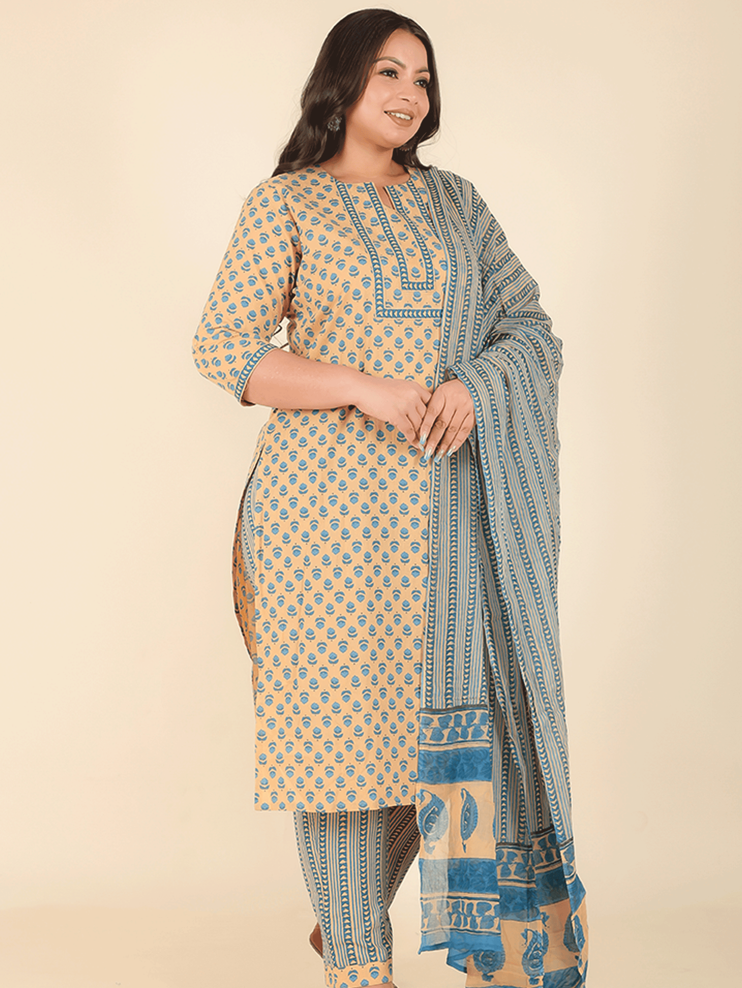 Voile Cotton Tribal Dupatta