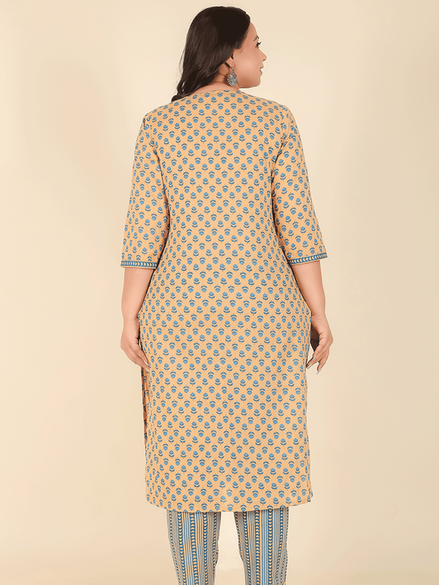 Soft Cotton Block Kurta