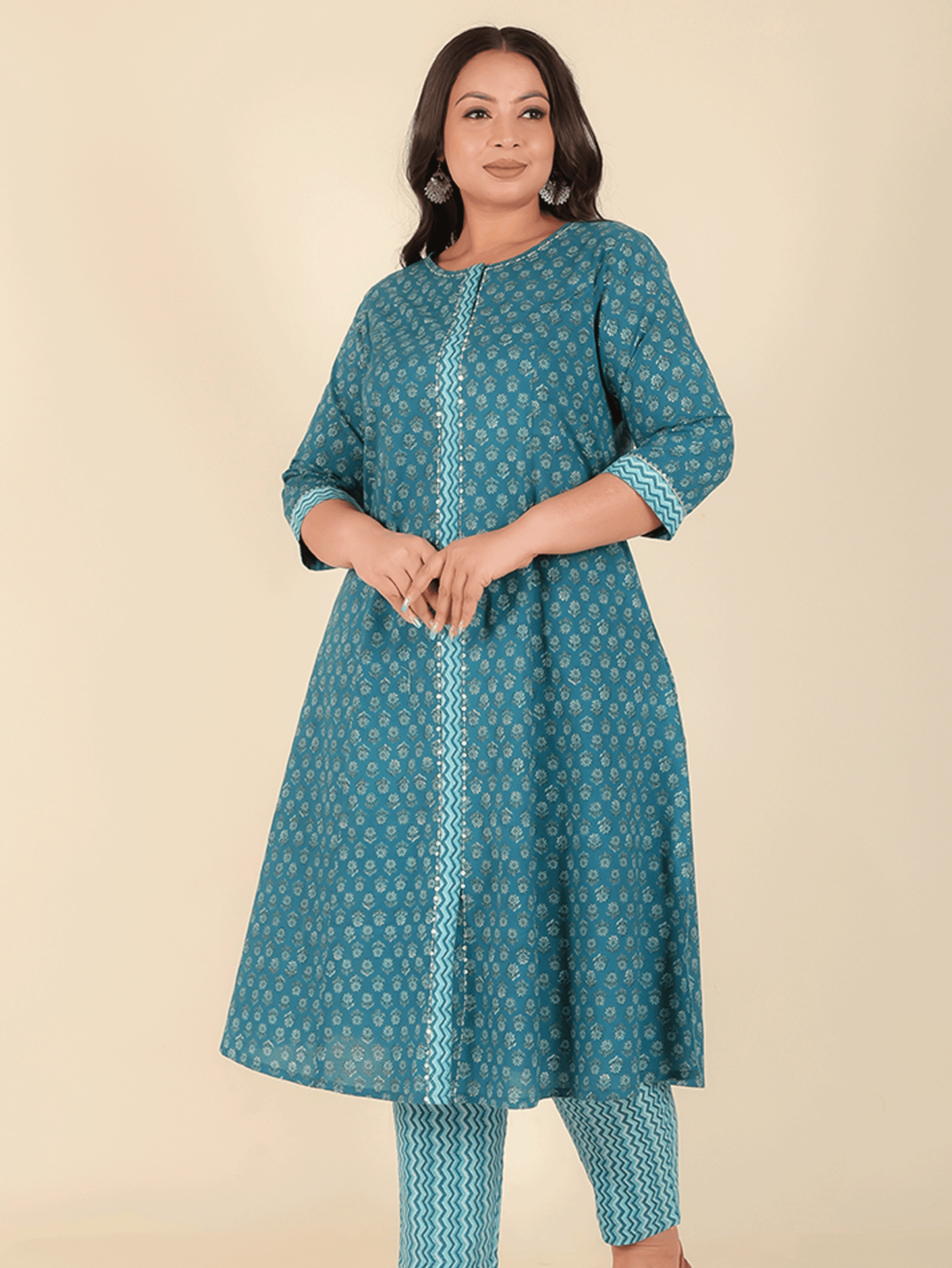 Soft Cotton Block Kurta