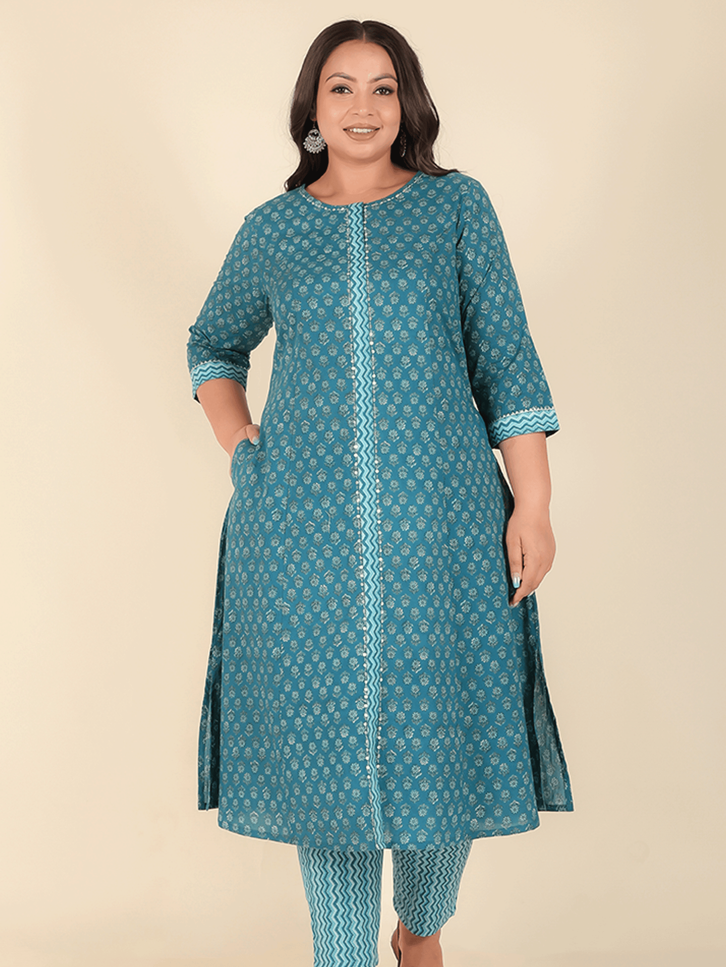 Soft Cotton Block Kurta