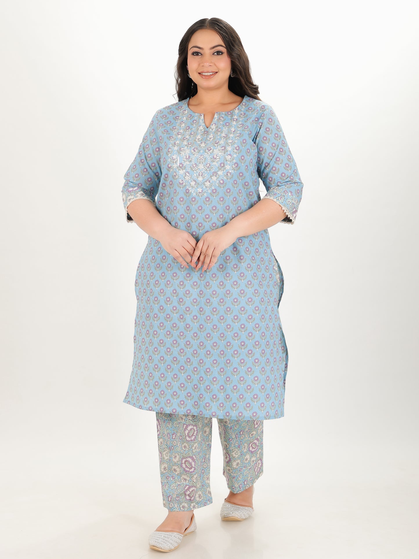 Soft Cotton Block Kurta