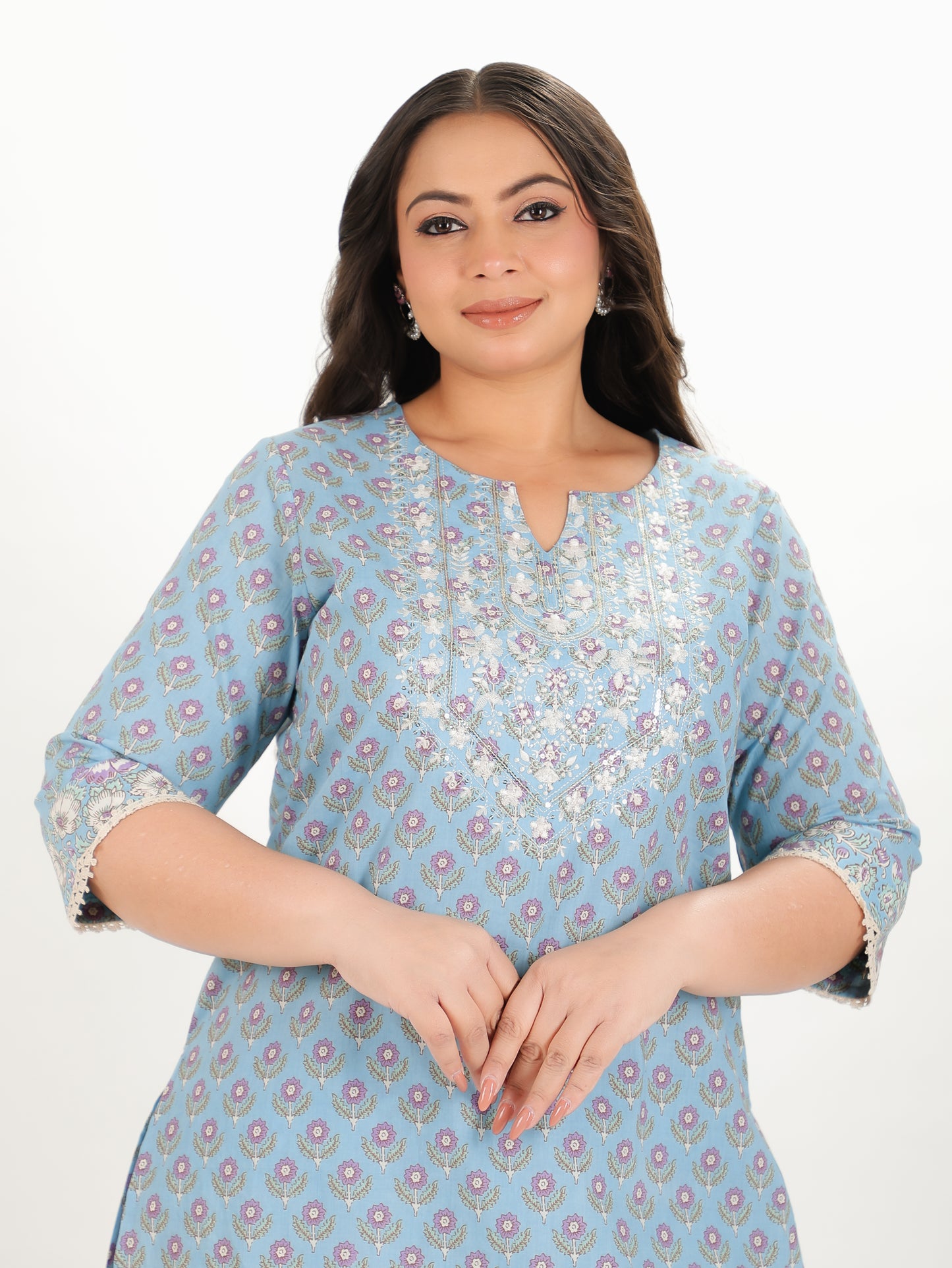 Soft Cotton Block Kurta