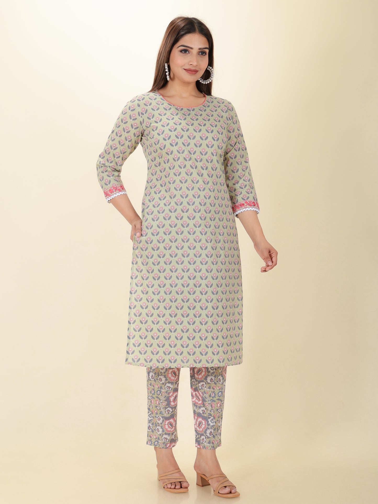 Soft Cotton Block Kurta