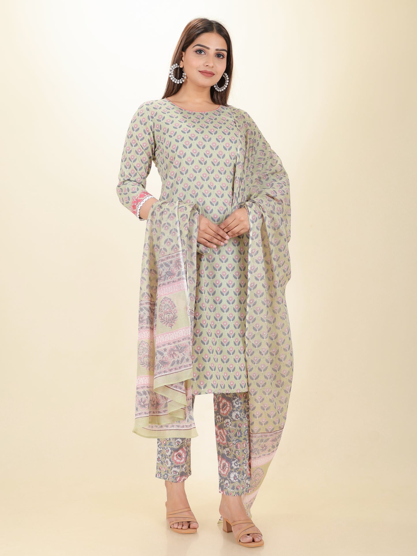 Soft Cotton Block Kurta