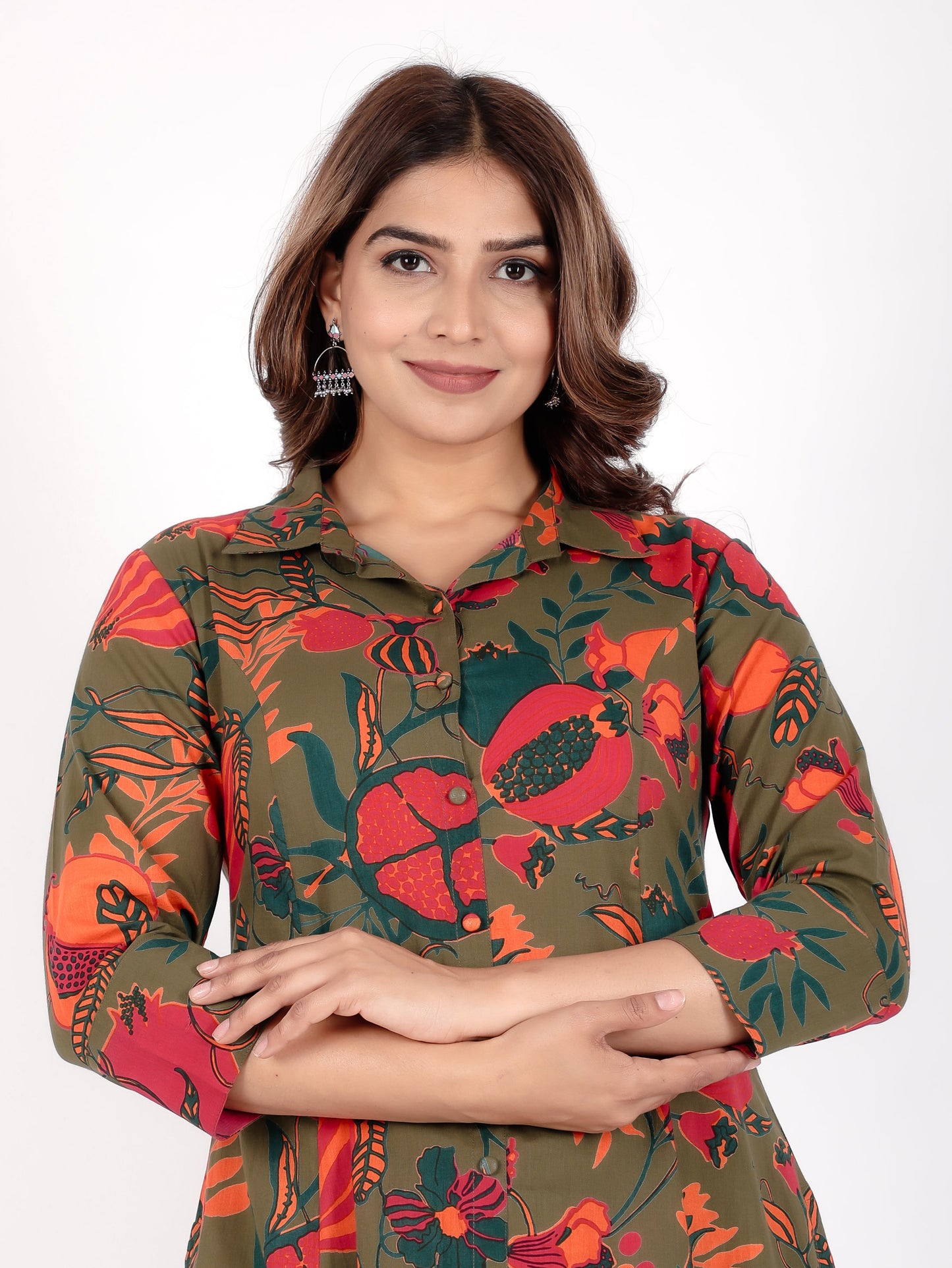 Soft Cotton Foliage Kurta