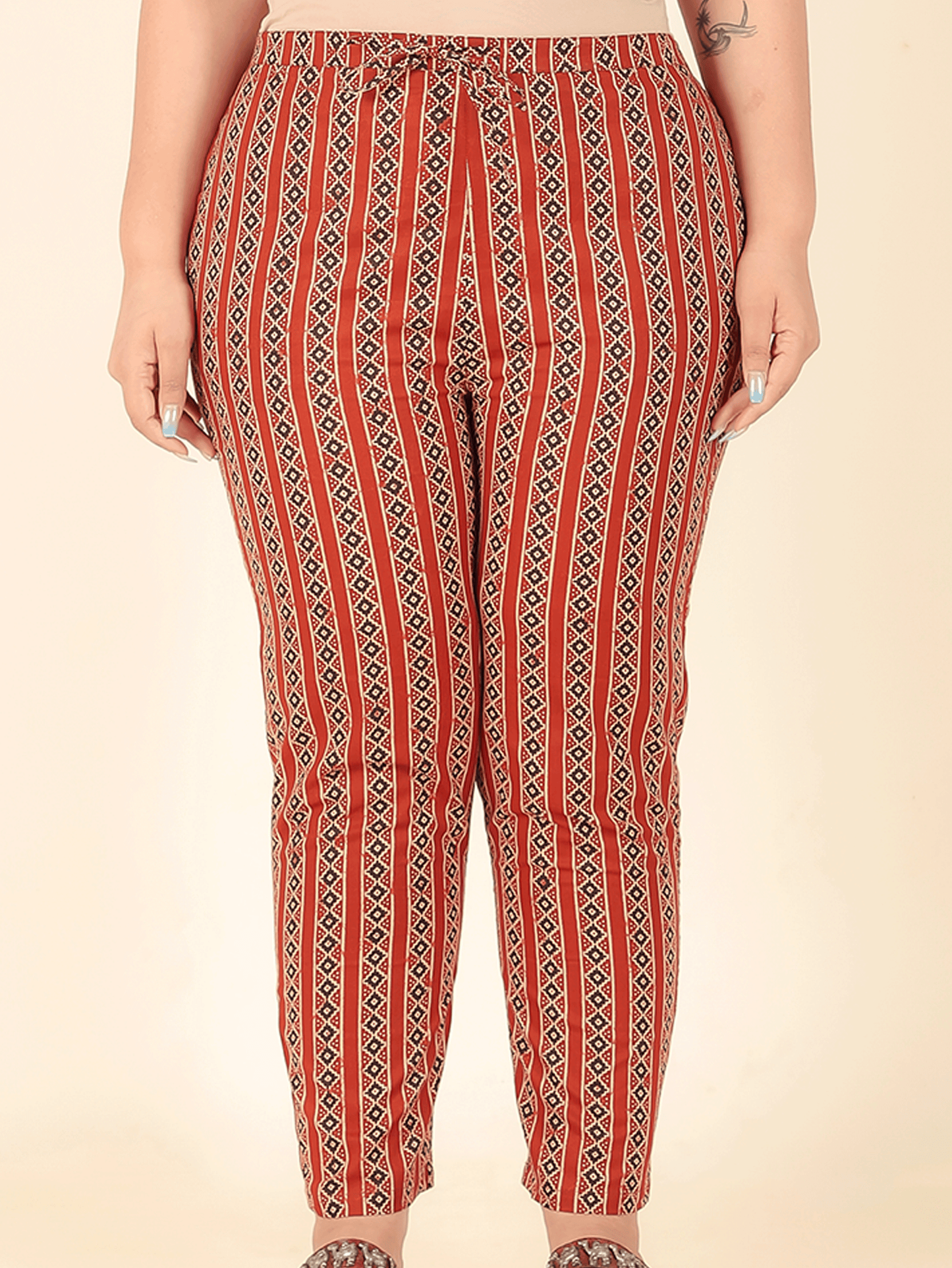 Soft Cotton Striped Pant