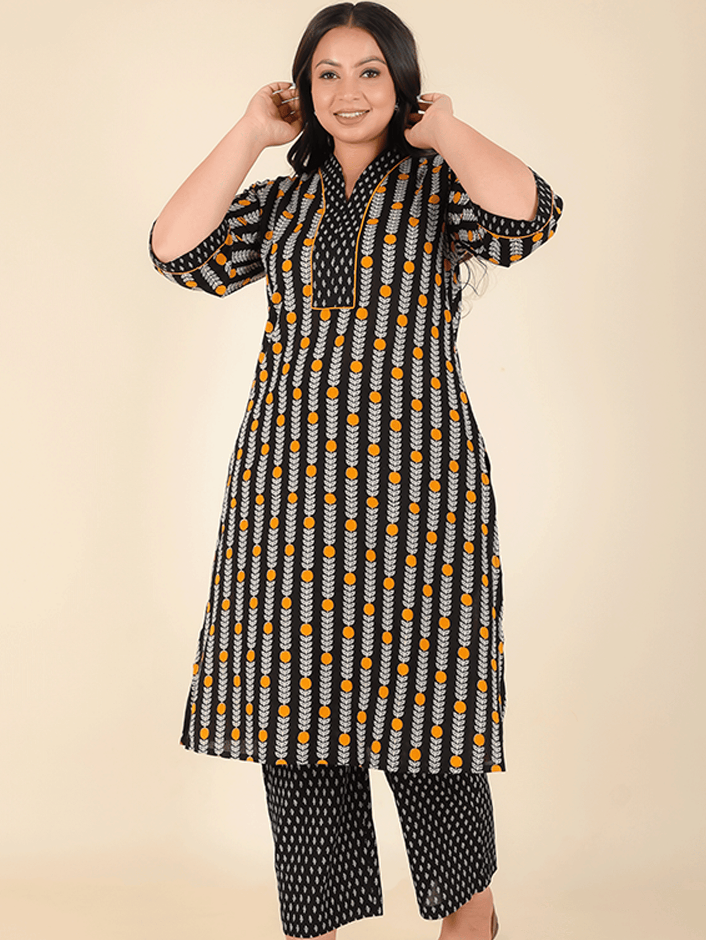 Soft Cotton Floral Kurta