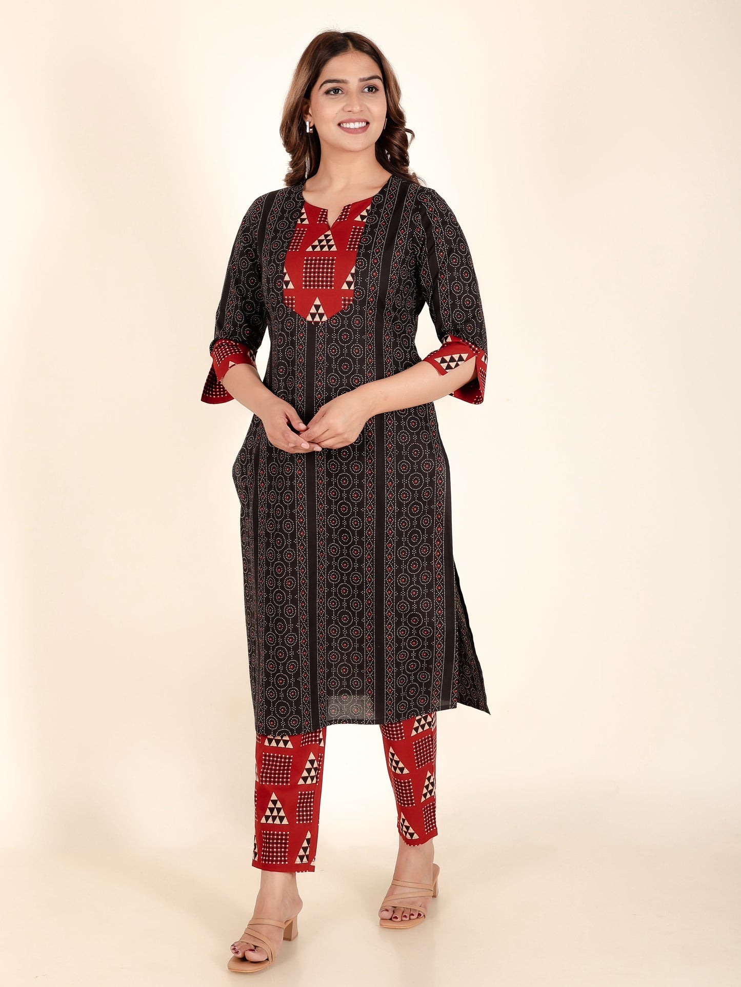 Soft Cotton Bandhani Kurta