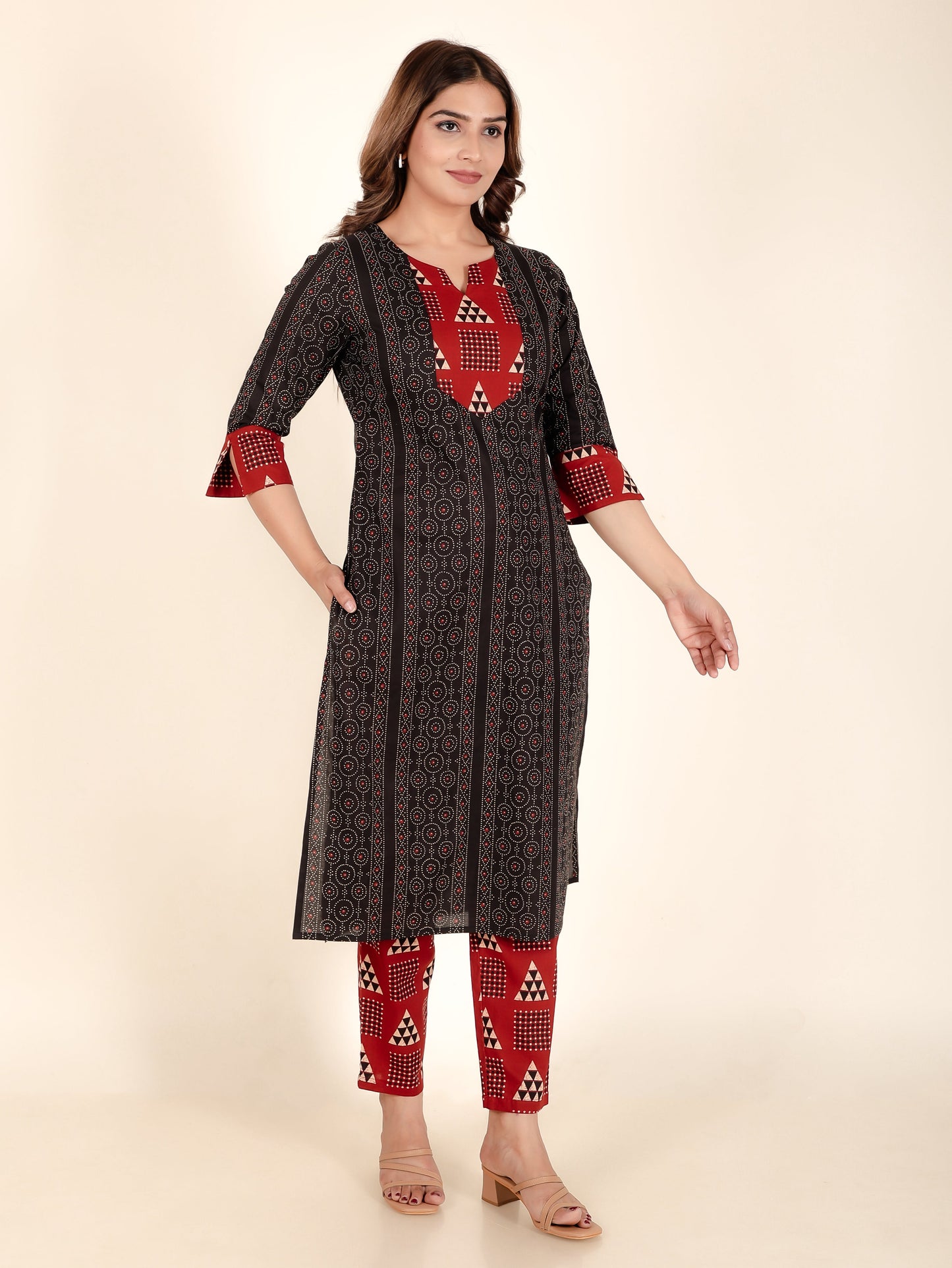 Soft Cotton Bandhani Kurta