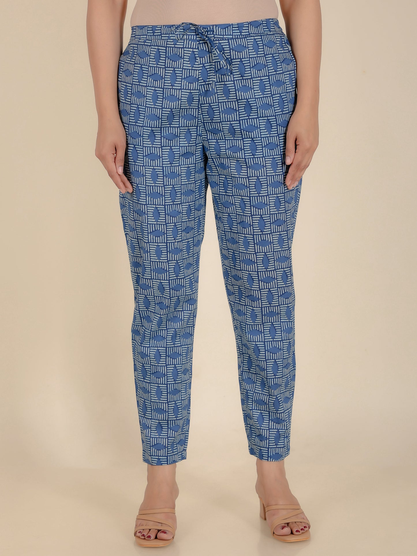 Soft Cotton Geometric Pant