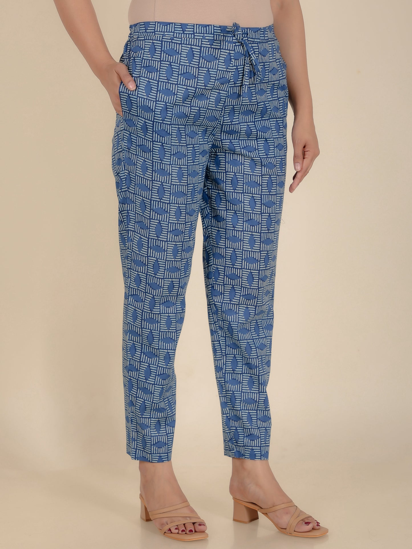 Soft Cotton Geometric Pant