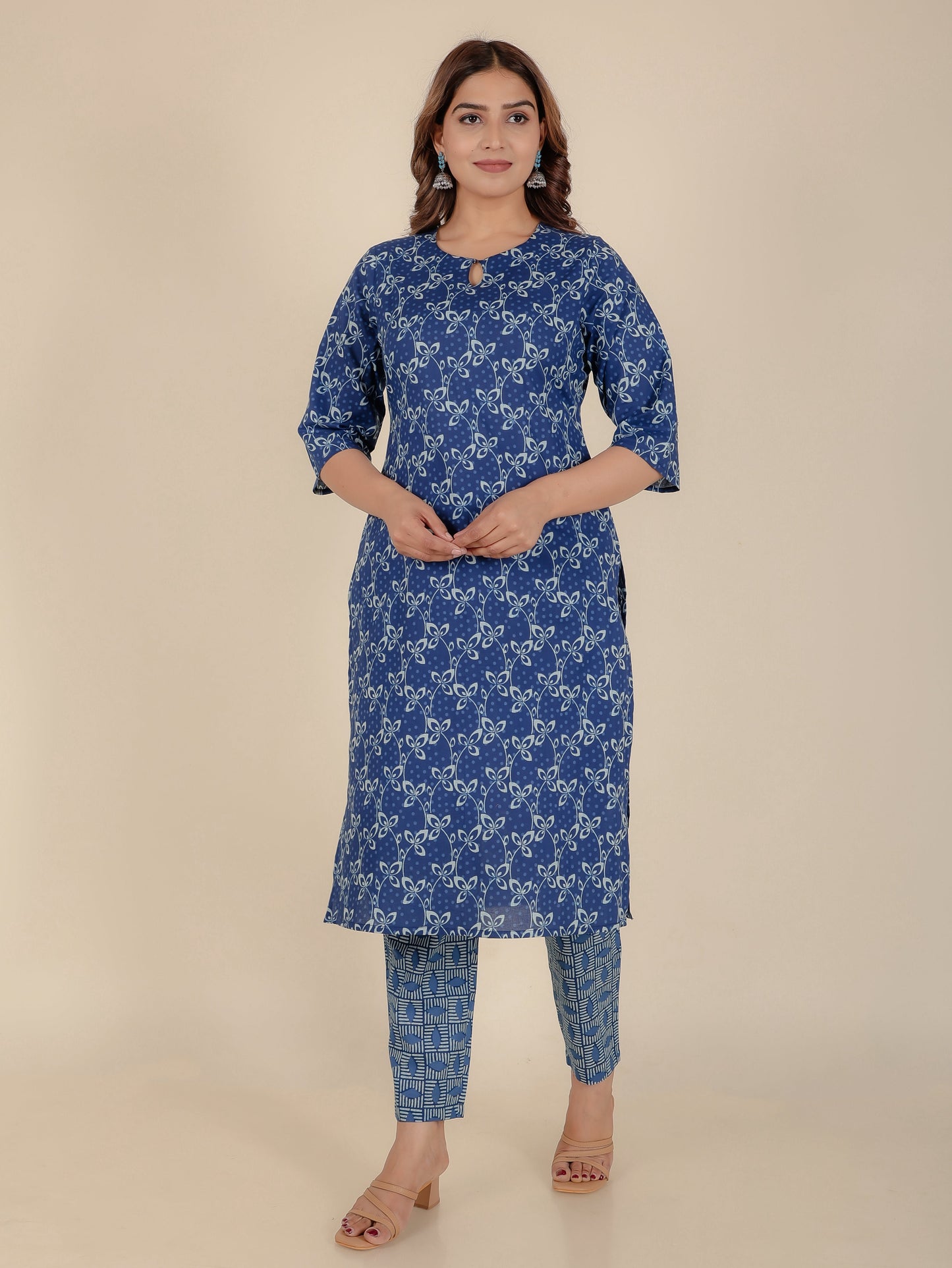 Soft Cotton Floral Kurta