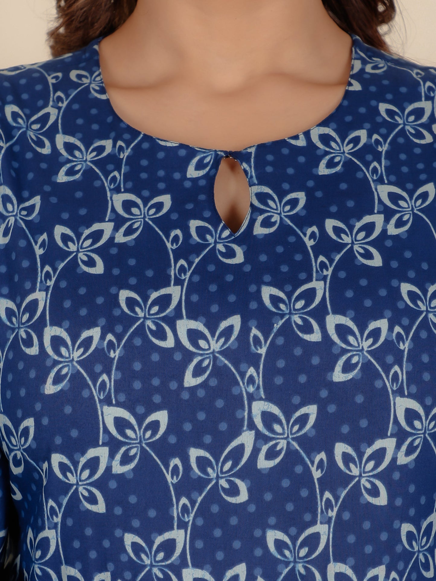 Soft Cotton Floral Kurta