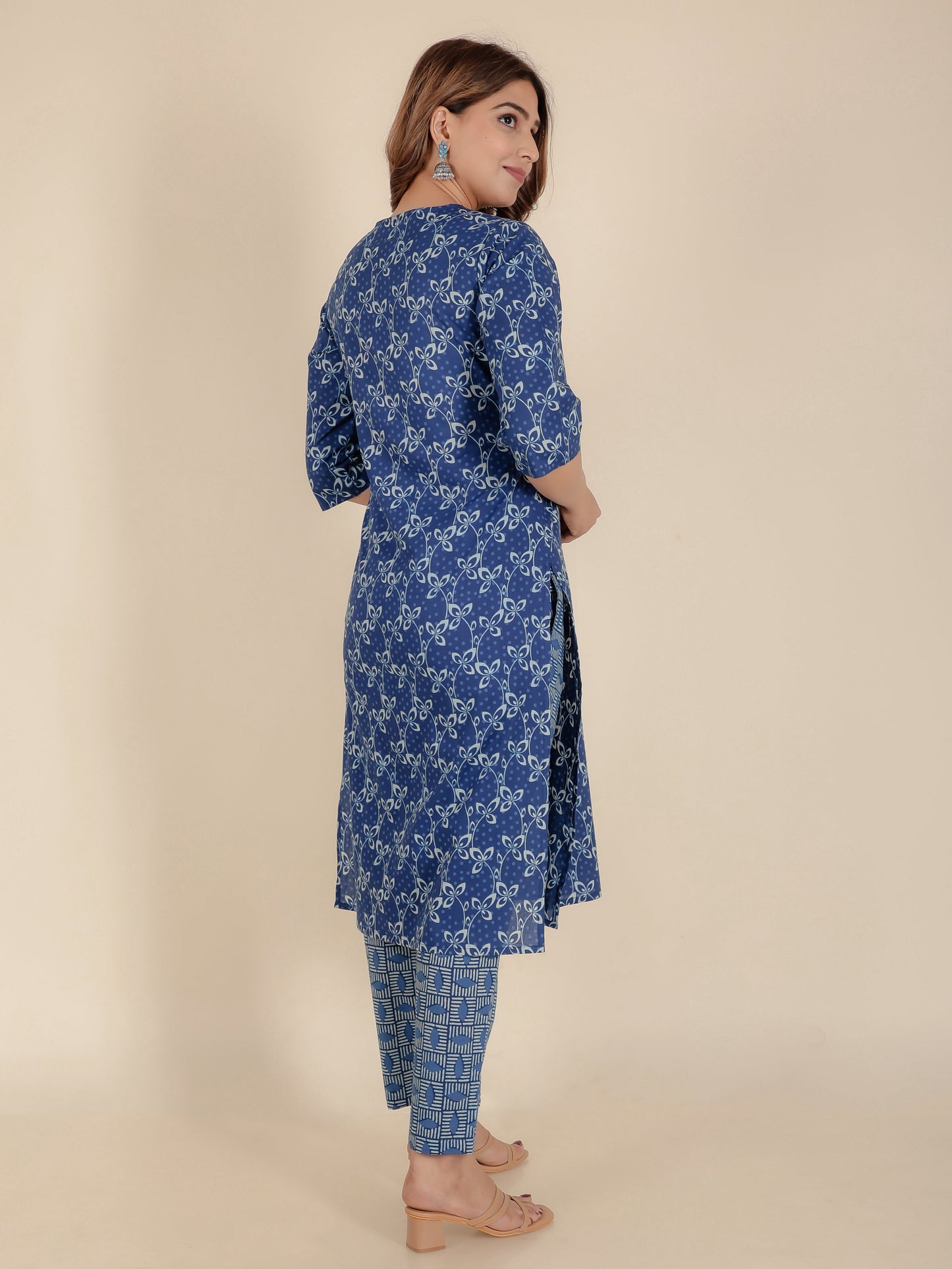 Soft Cotton Floral Kurta