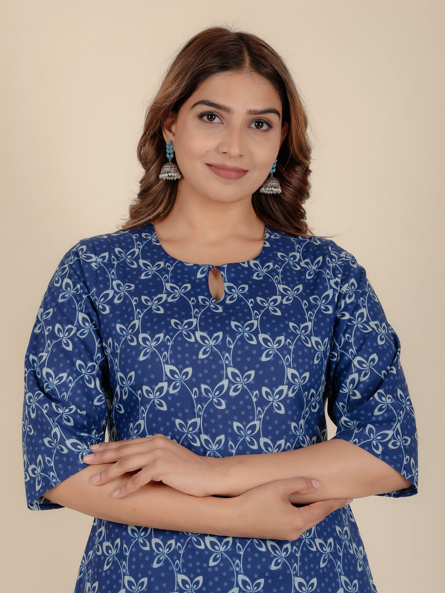 Soft Cotton Floral Kurta