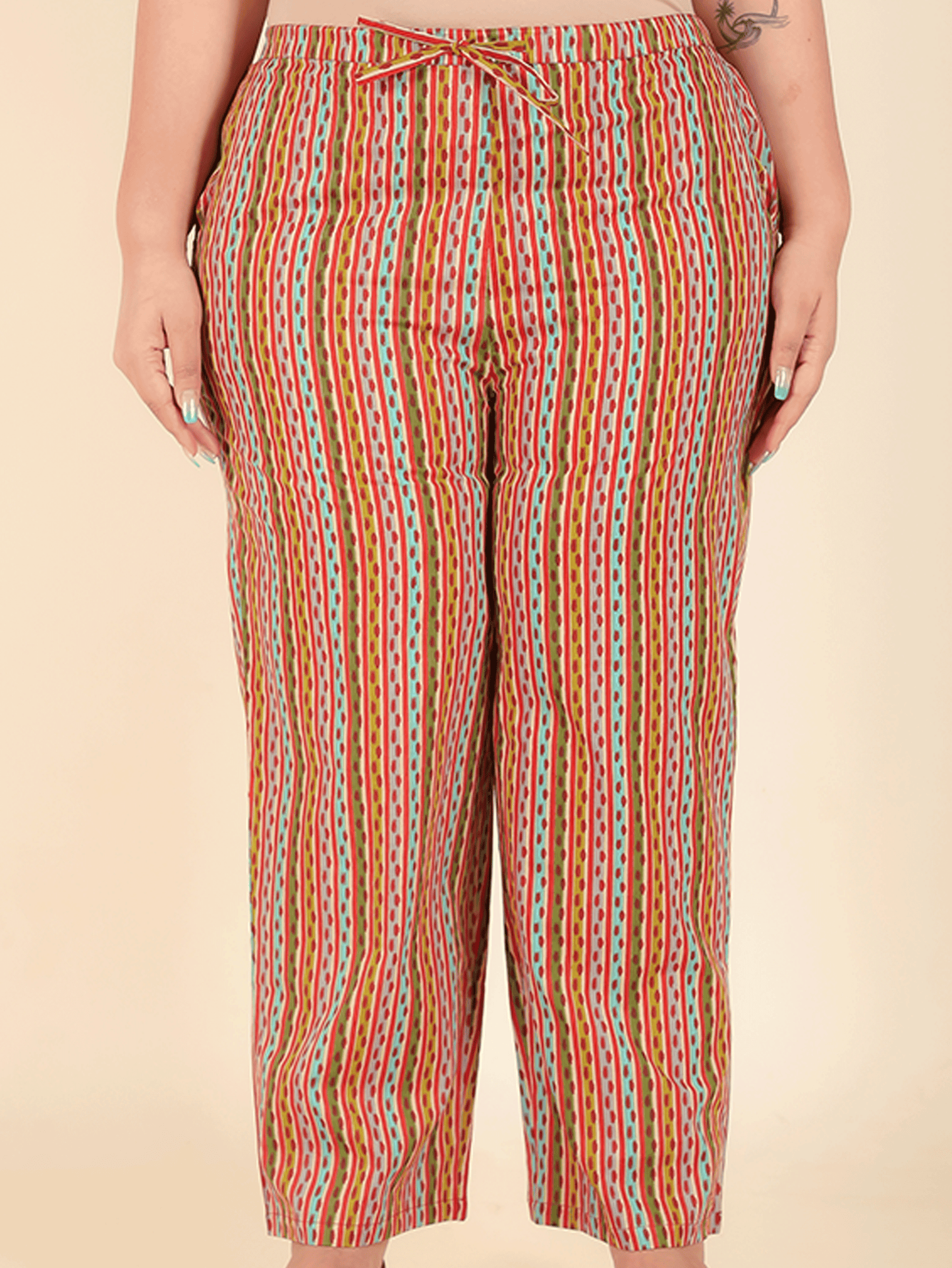 Soft Cotton Striped Pant