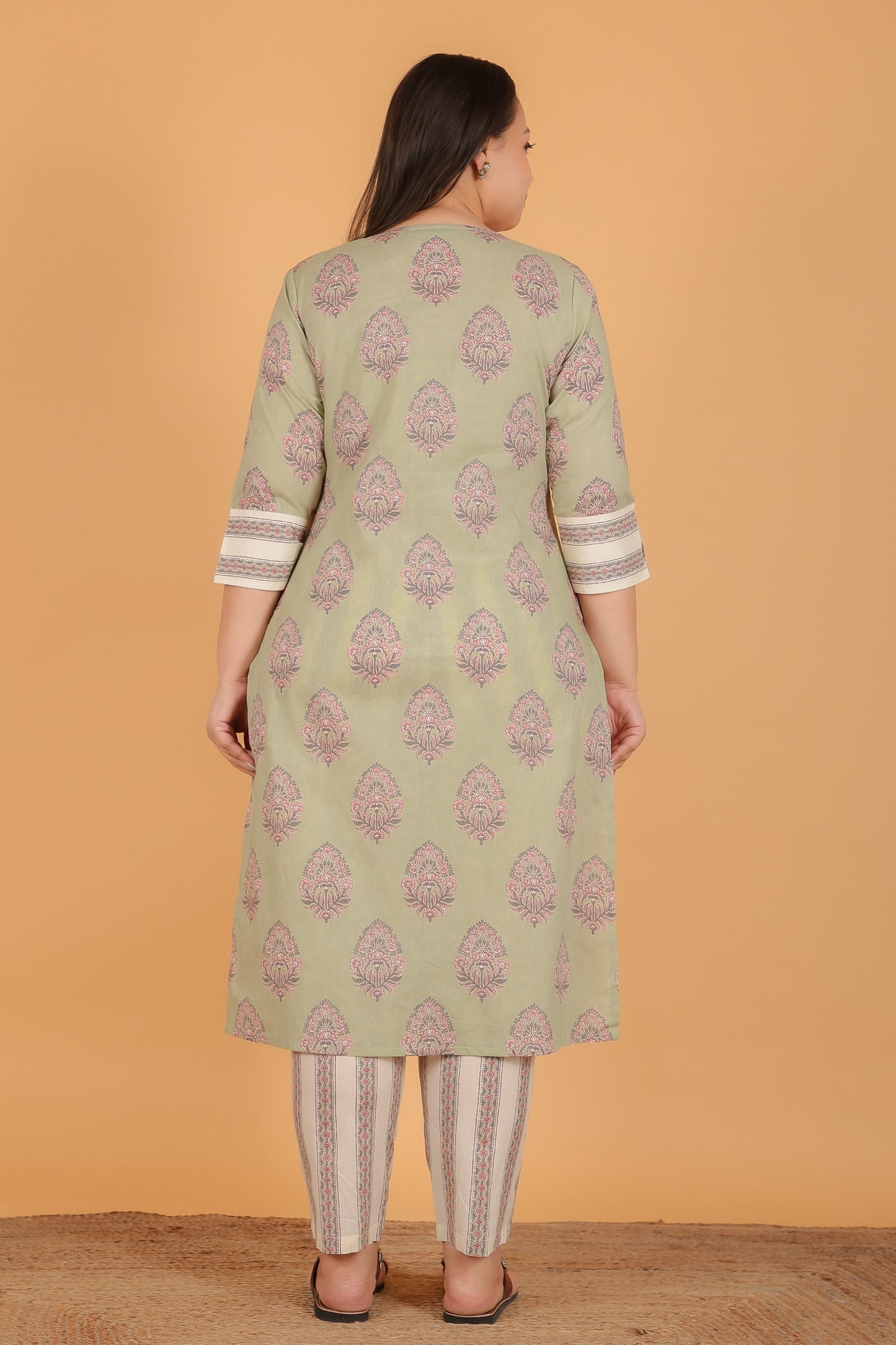 Soft Cotton Floral Kurta