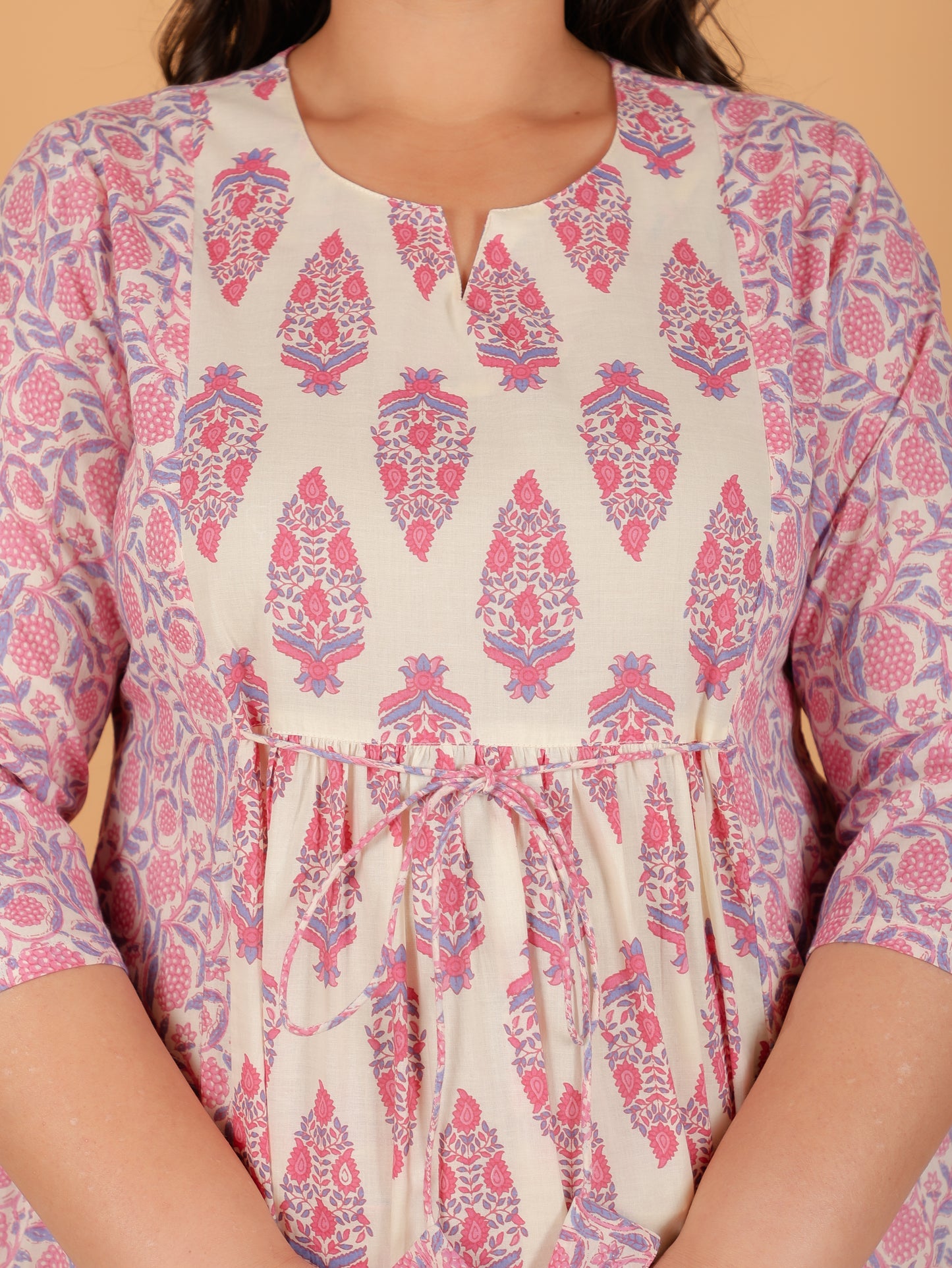 Soft Cotton Floral Kurta