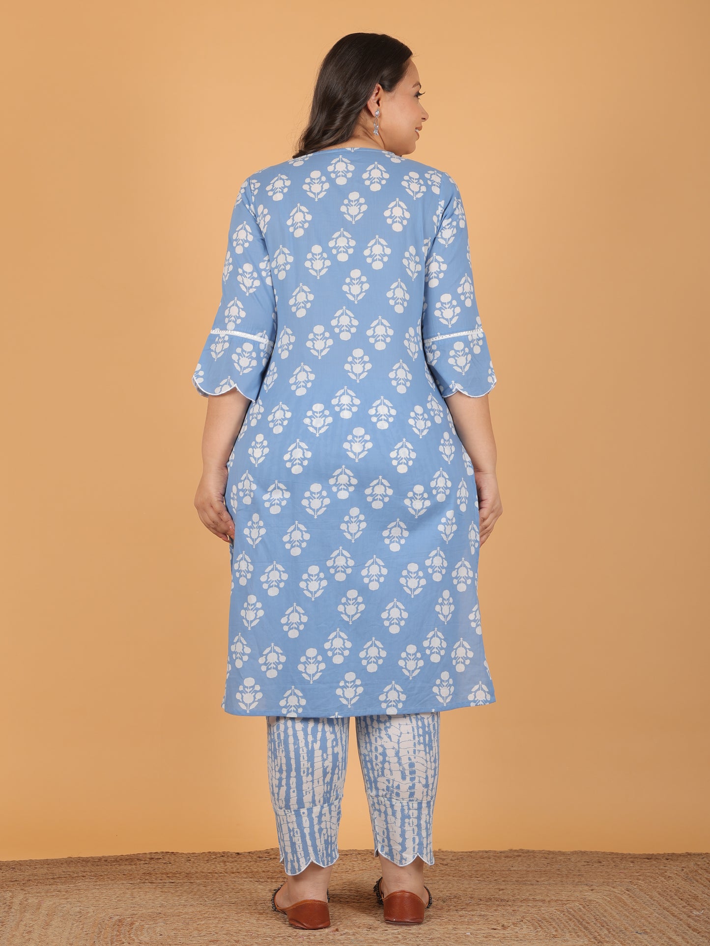 Soft Cotton Floral Kurta