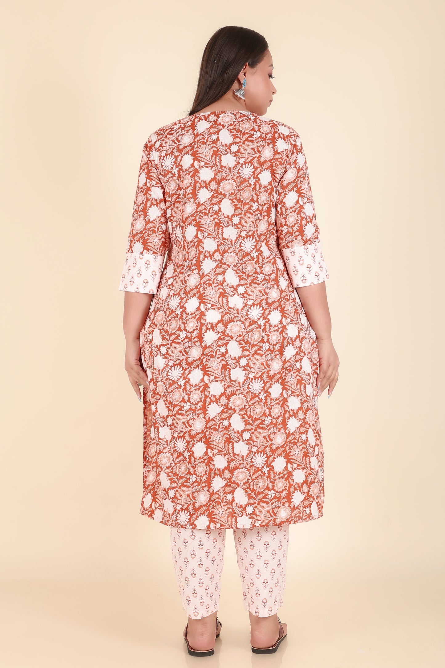 Soft Cotton Floral Kurta