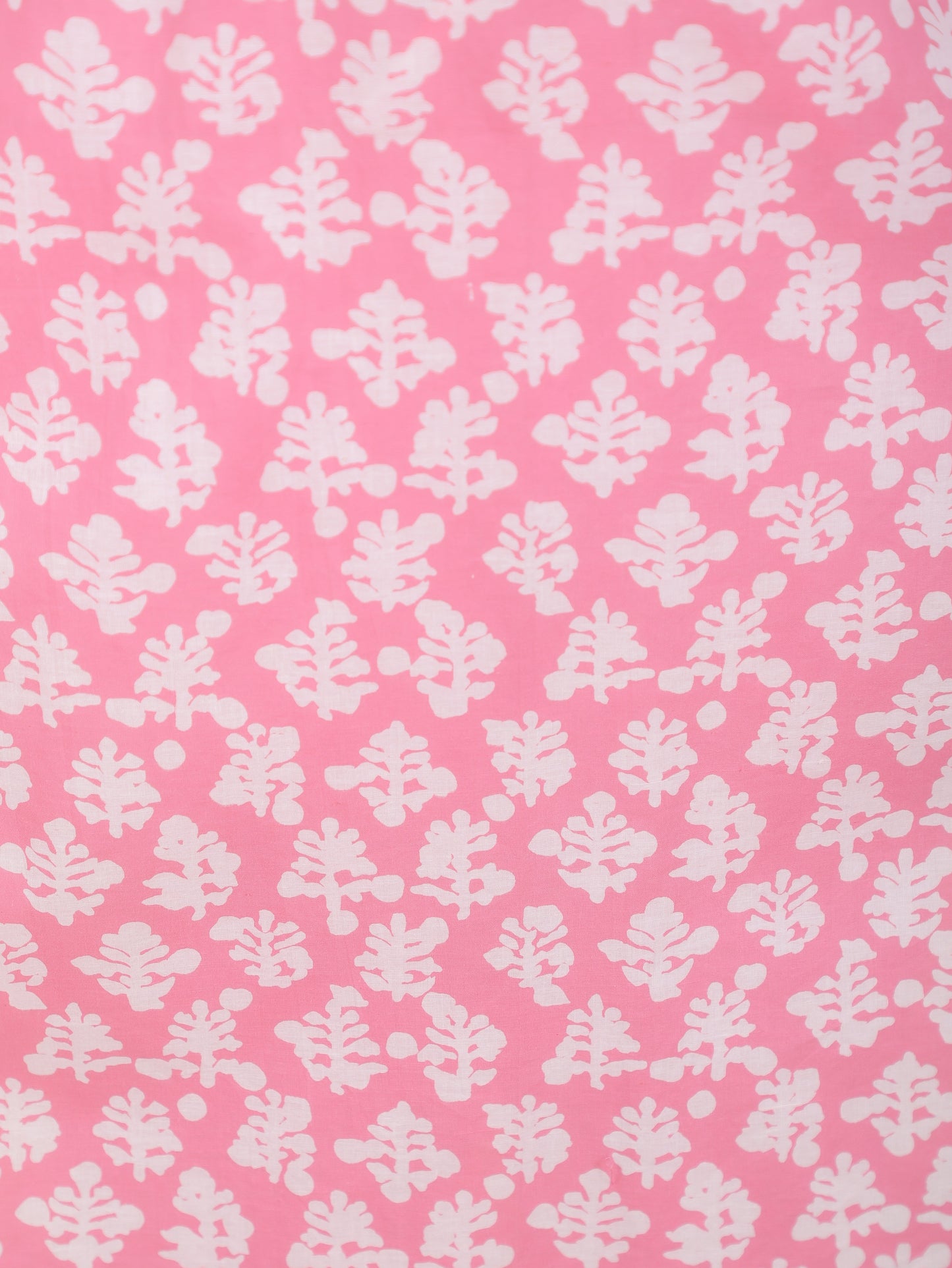Embroidered Soft Cotton Floral Straight Pink Kurta