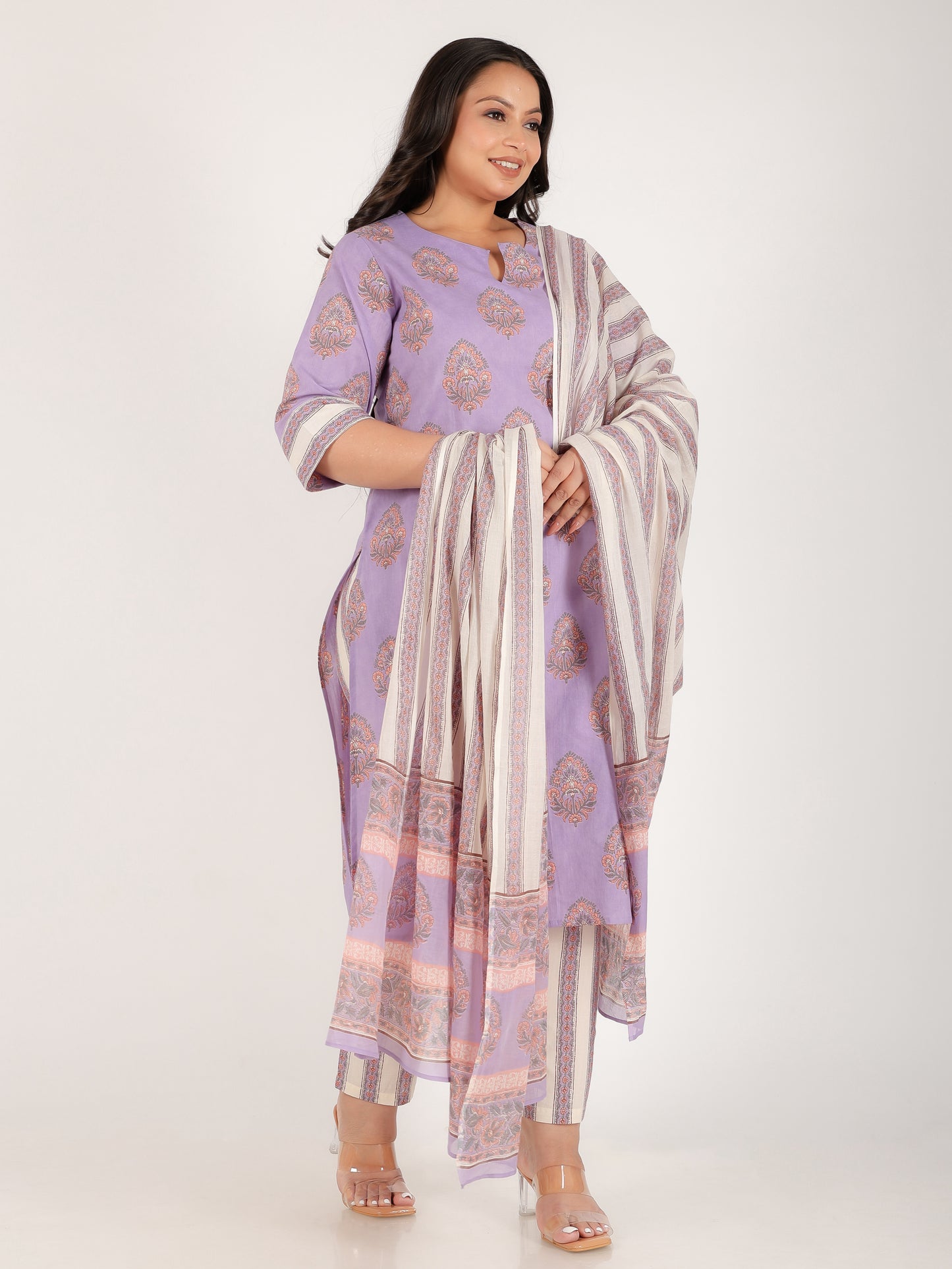 Soft Cotton Floral Kurta