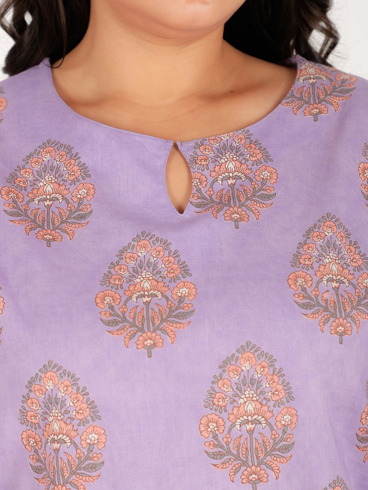 Soft Cotton Floral Kurta