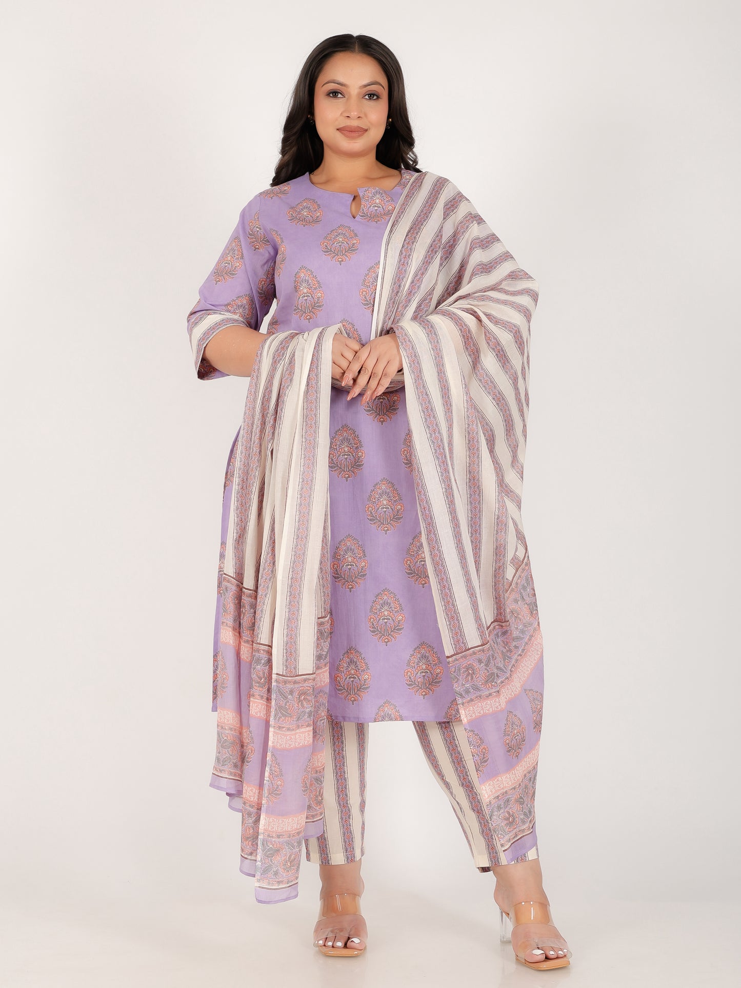 Soft Cotton Floral Kurta