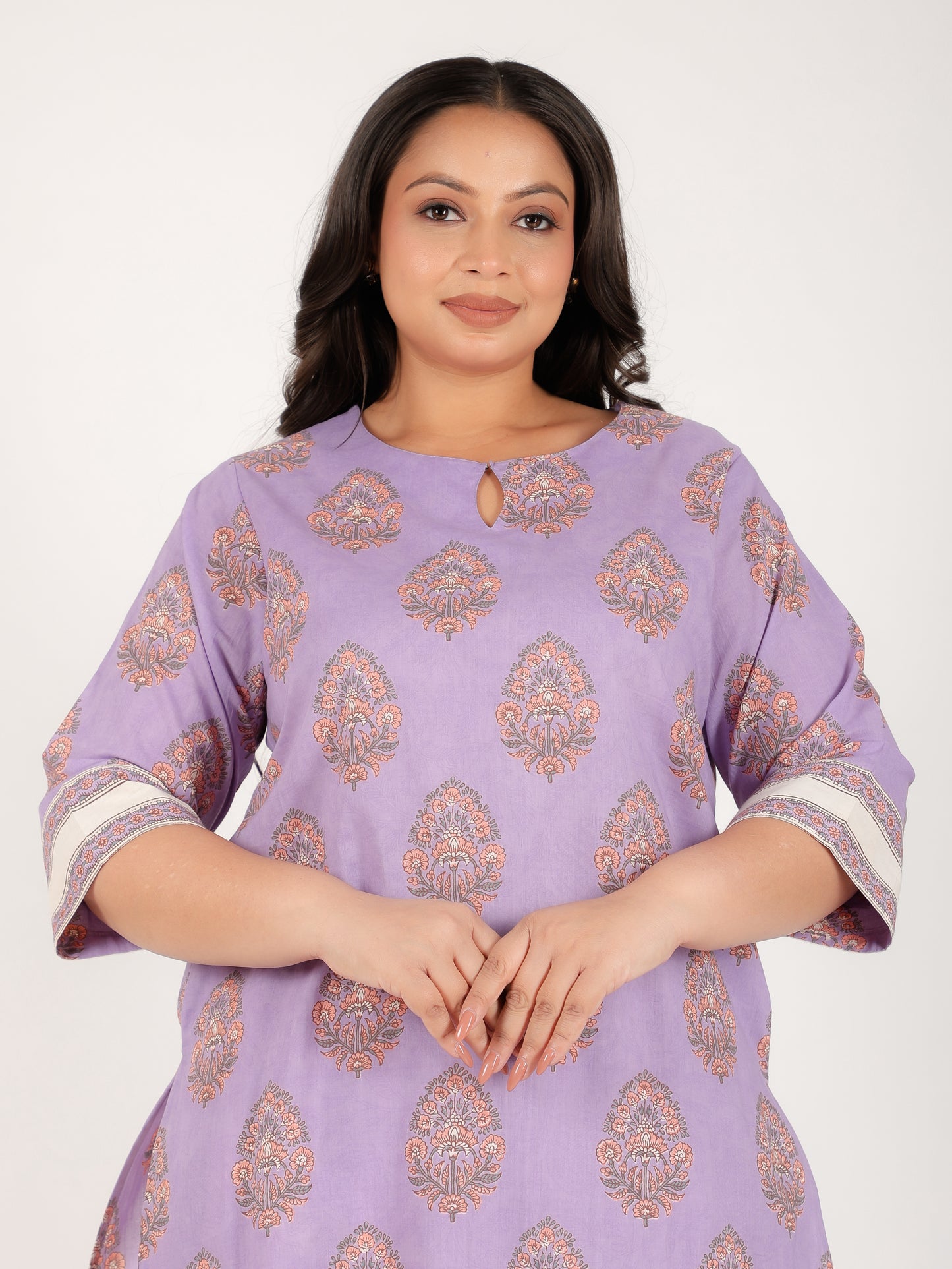 Soft Cotton Floral Kurta