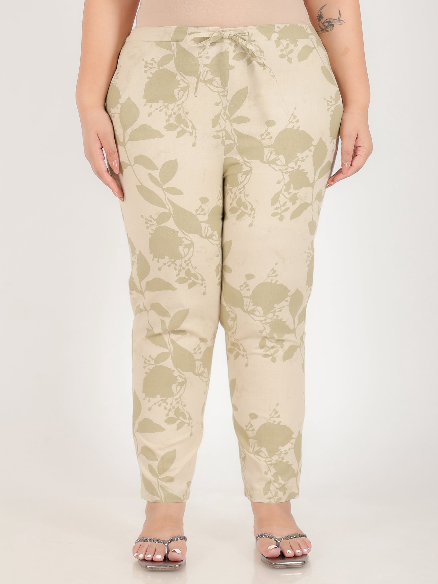 Linen Cotton Foliage Pant