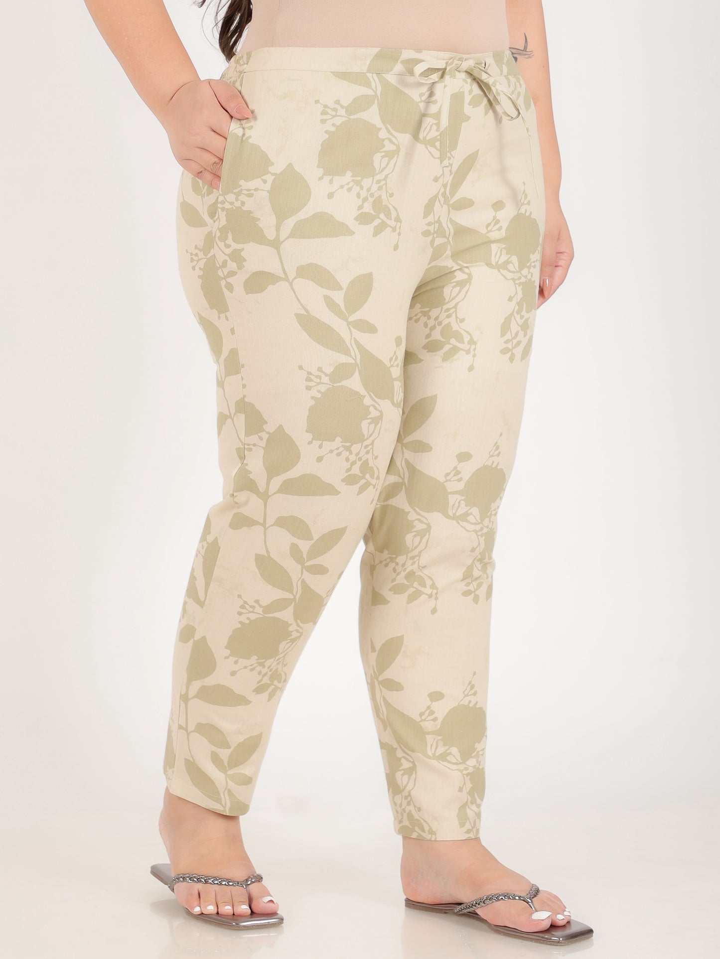 Linen Cotton Foliage Pant