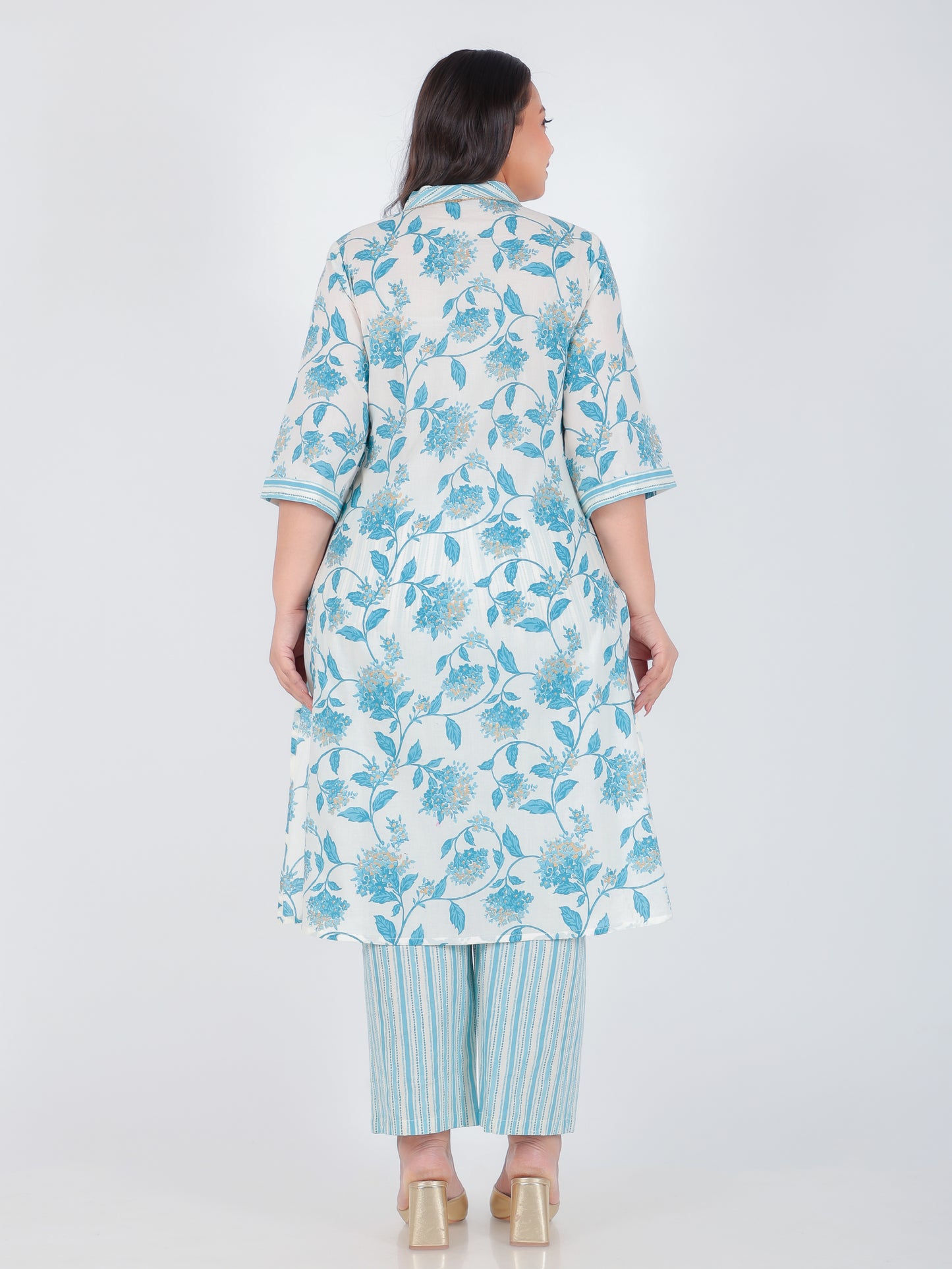 Soft Cotton Floral Kurta