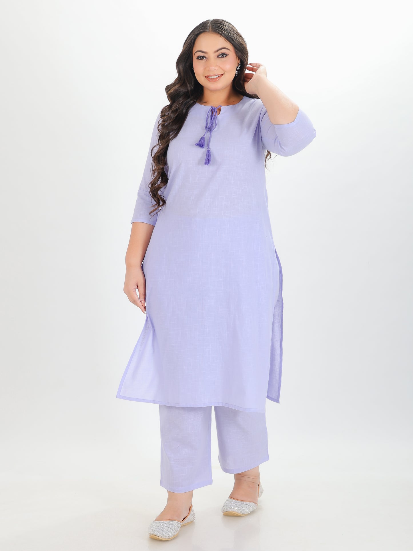 Khadi Cotton Solid Kurta