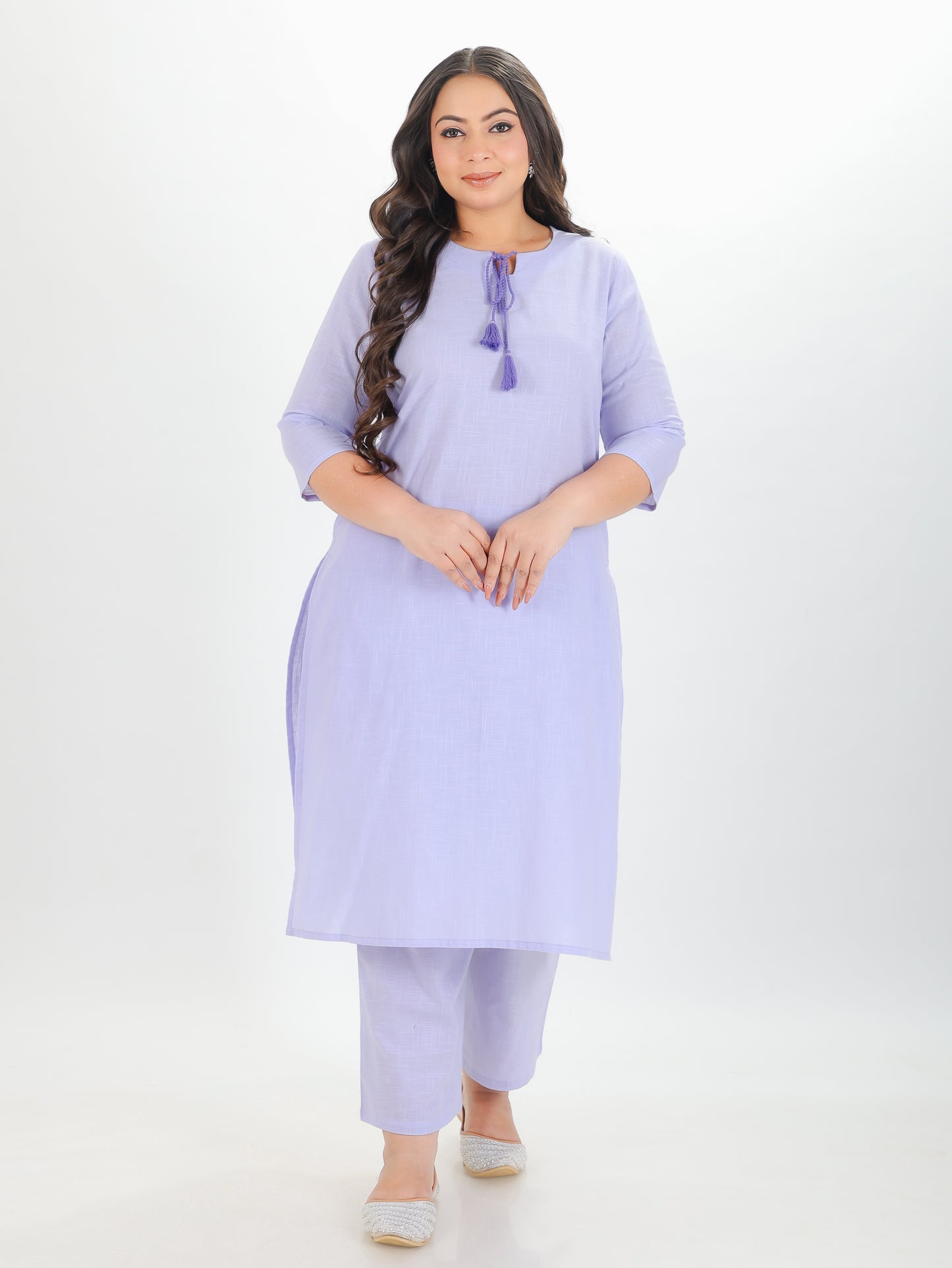 Khadi Cotton Solid Kurta