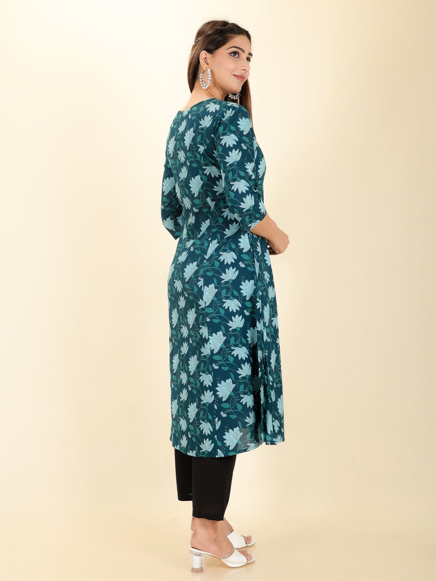 Soft Cotton Floral Kurta